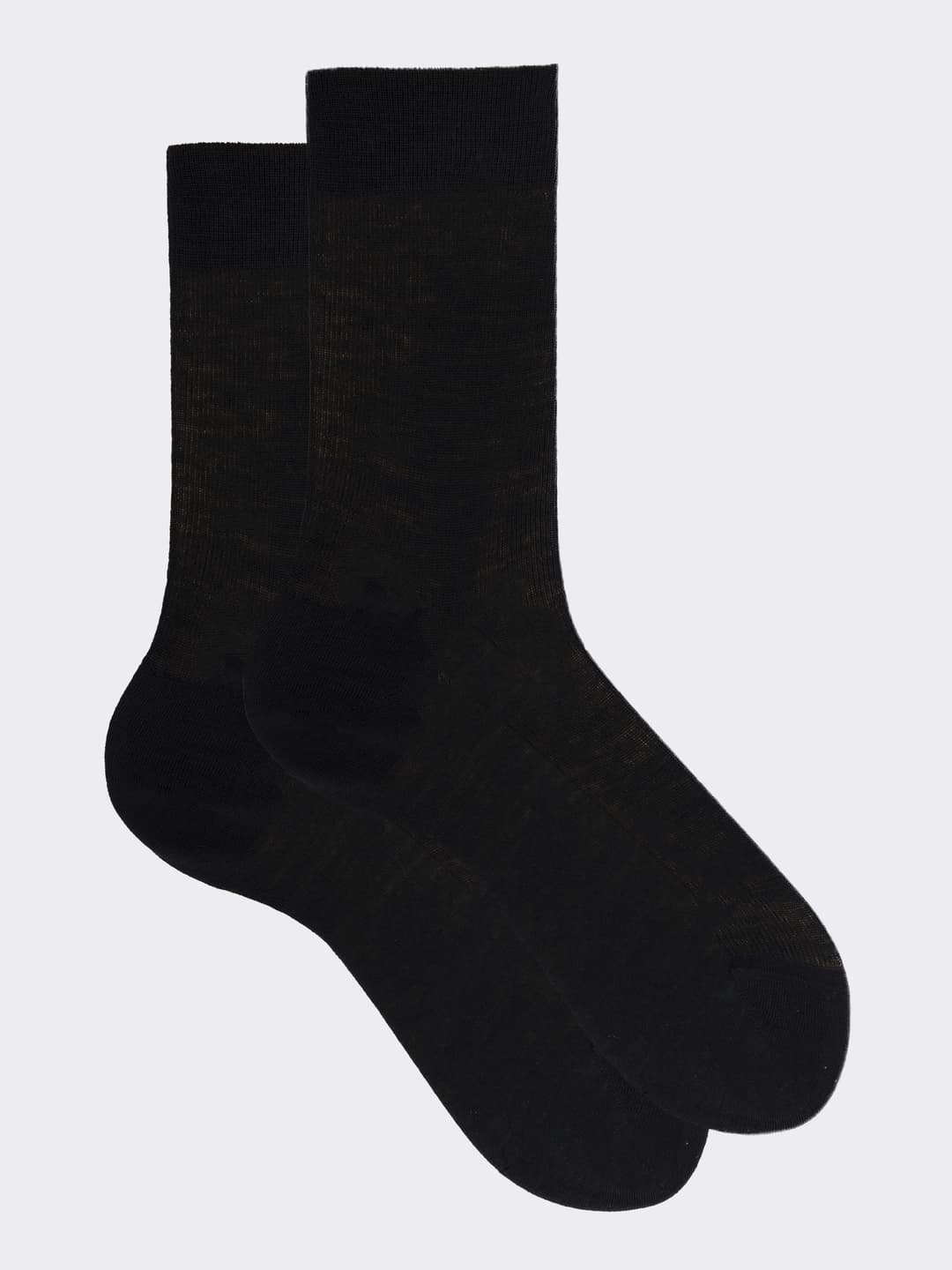 Calze corte costina 1:1 in lana - Made in Italy