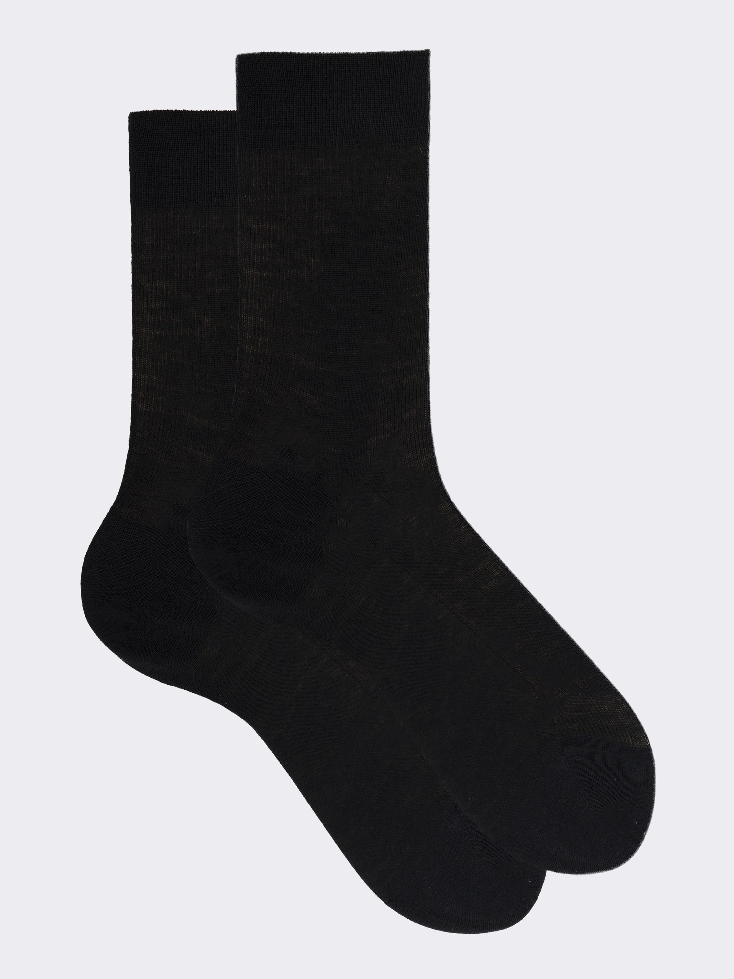Chaussettes courtes maille 1:1 en laine - Fabriquées en Italie - Image 1