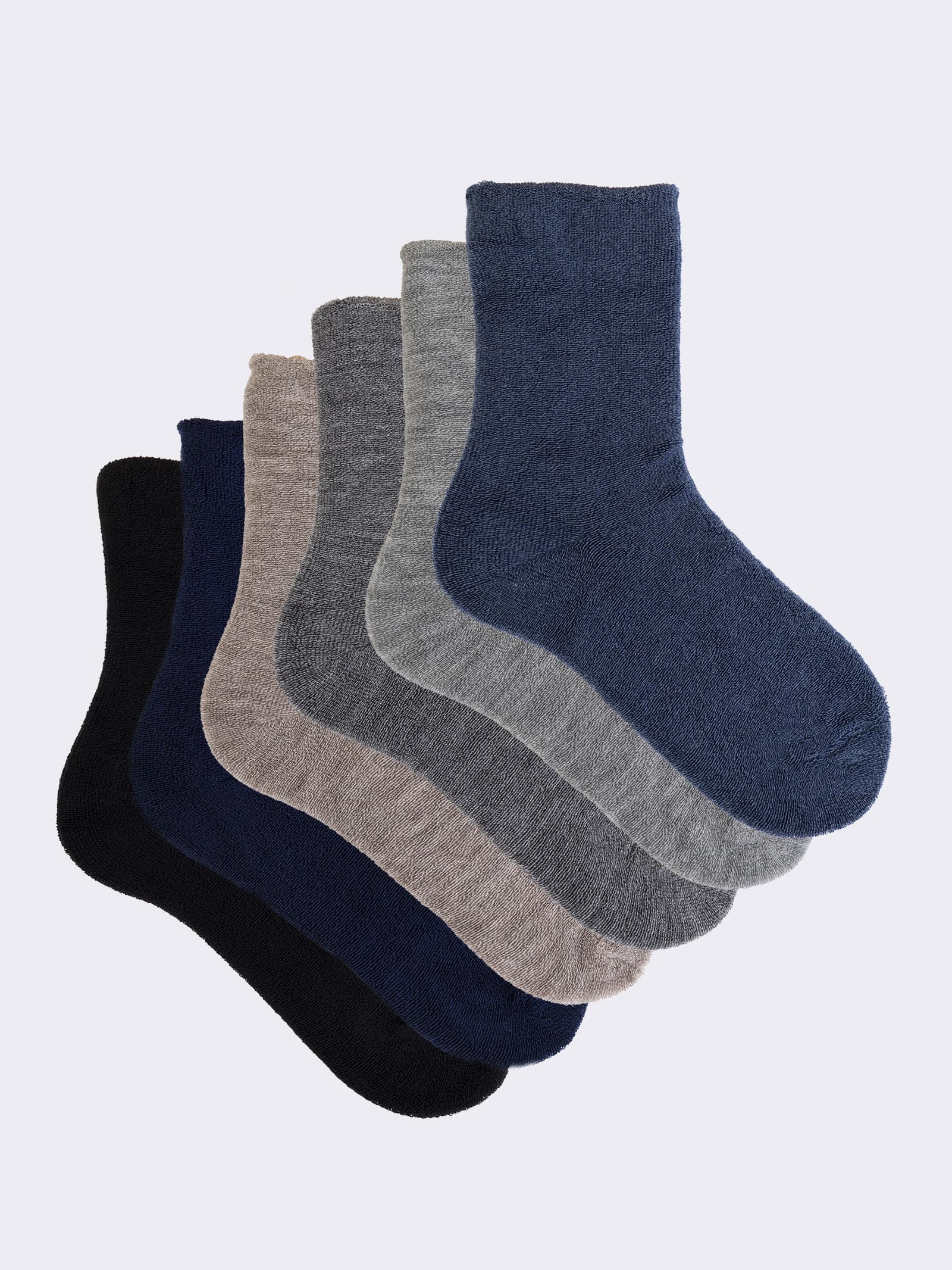 Women's Short Terry Socks - Soft and Comfortable - Image 1
