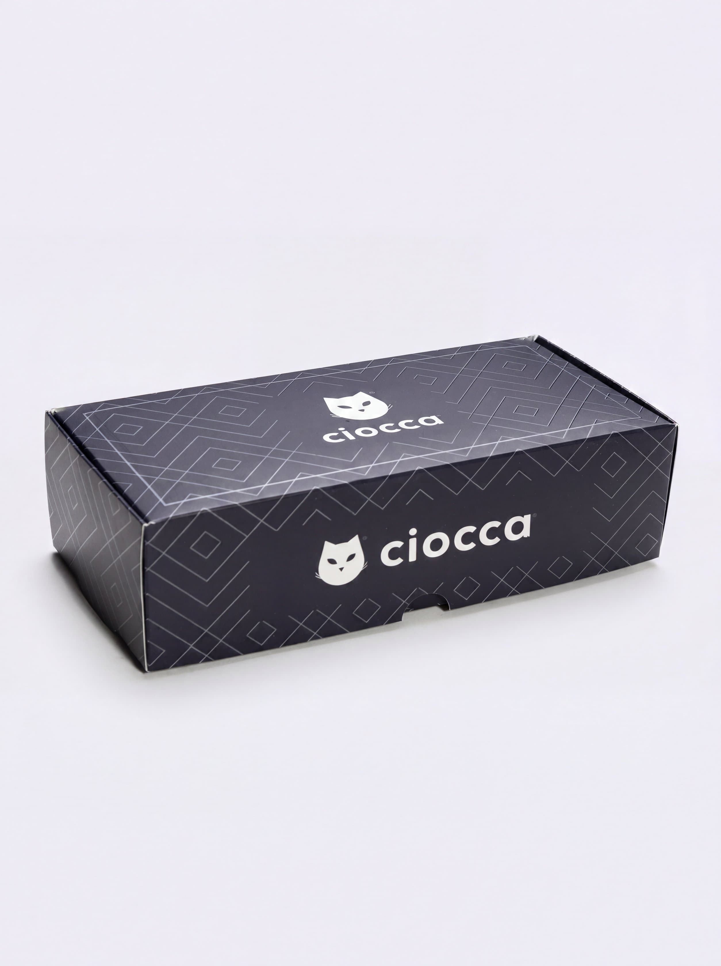 Ciocca Caja de Regalo 4 Pares Calcetines Cortos Chiffon Algodón Escocés 100% - Image 5