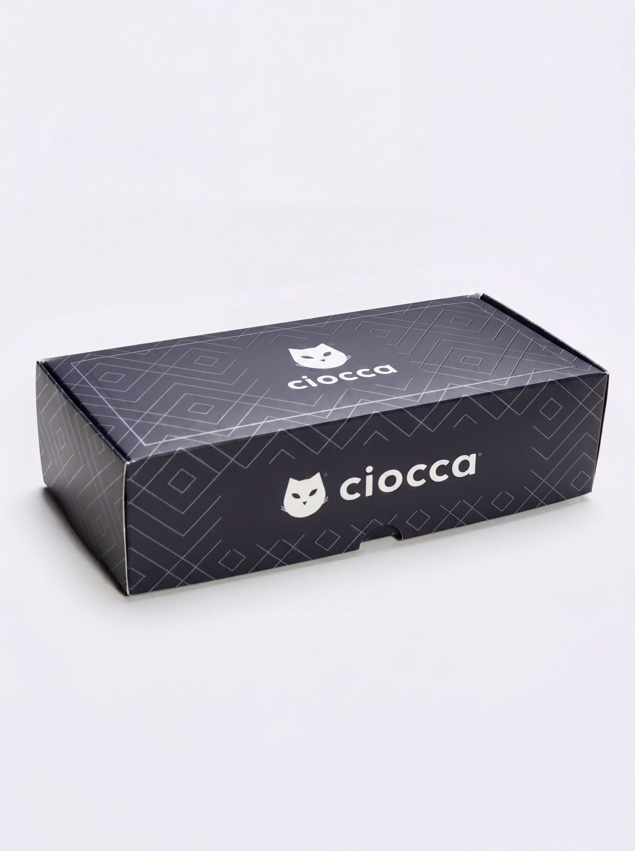 Ciocca Gift box 4 Pairs Long Ribbed Lisle Cotton Socks - Made in Italy - Image 5