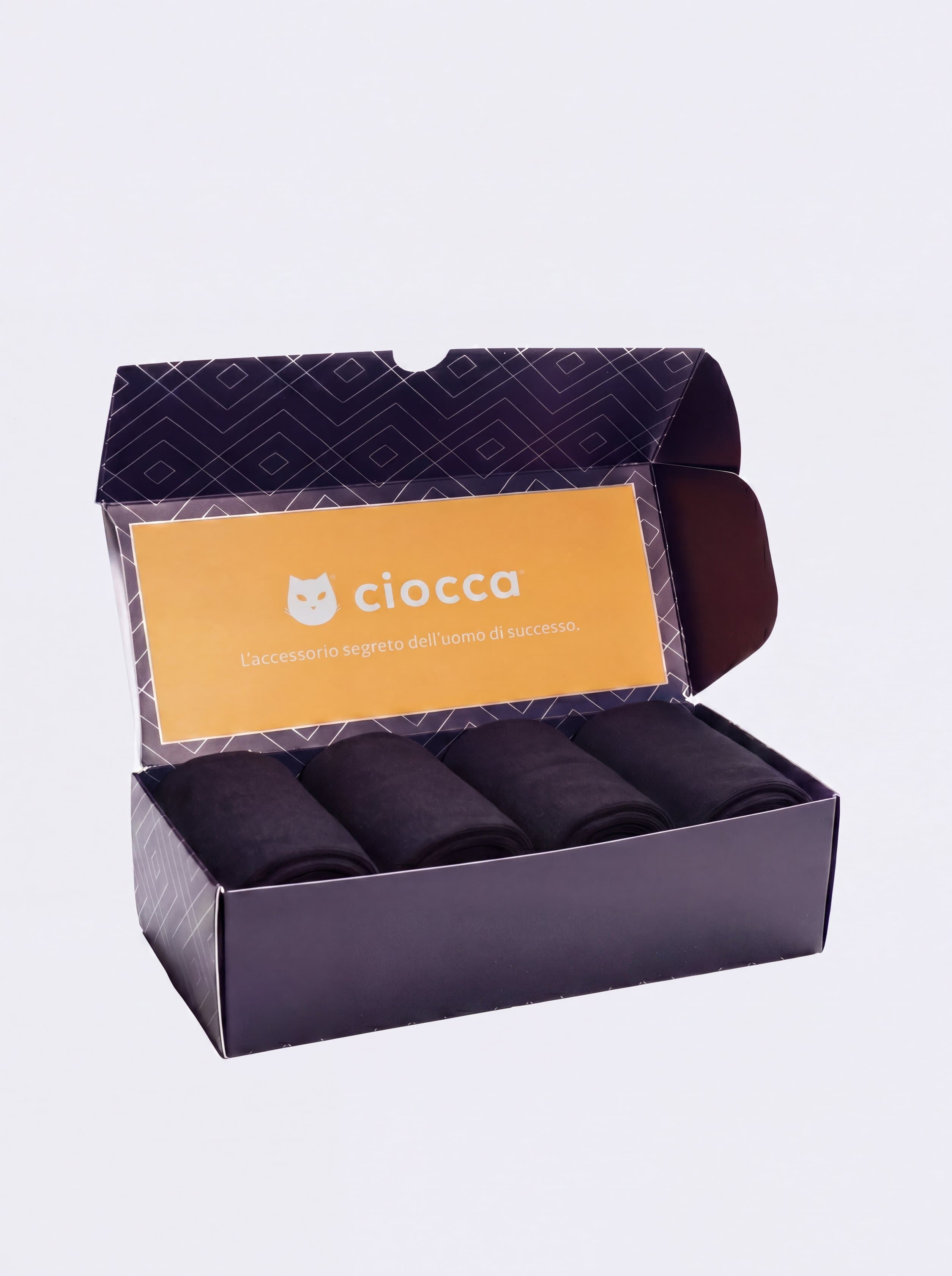 Ciocca | Caja de Regalo 4 Pares Calcetines Cortos Hilo de Escocia 100% Algodón - Hecho en Italia - Image 2