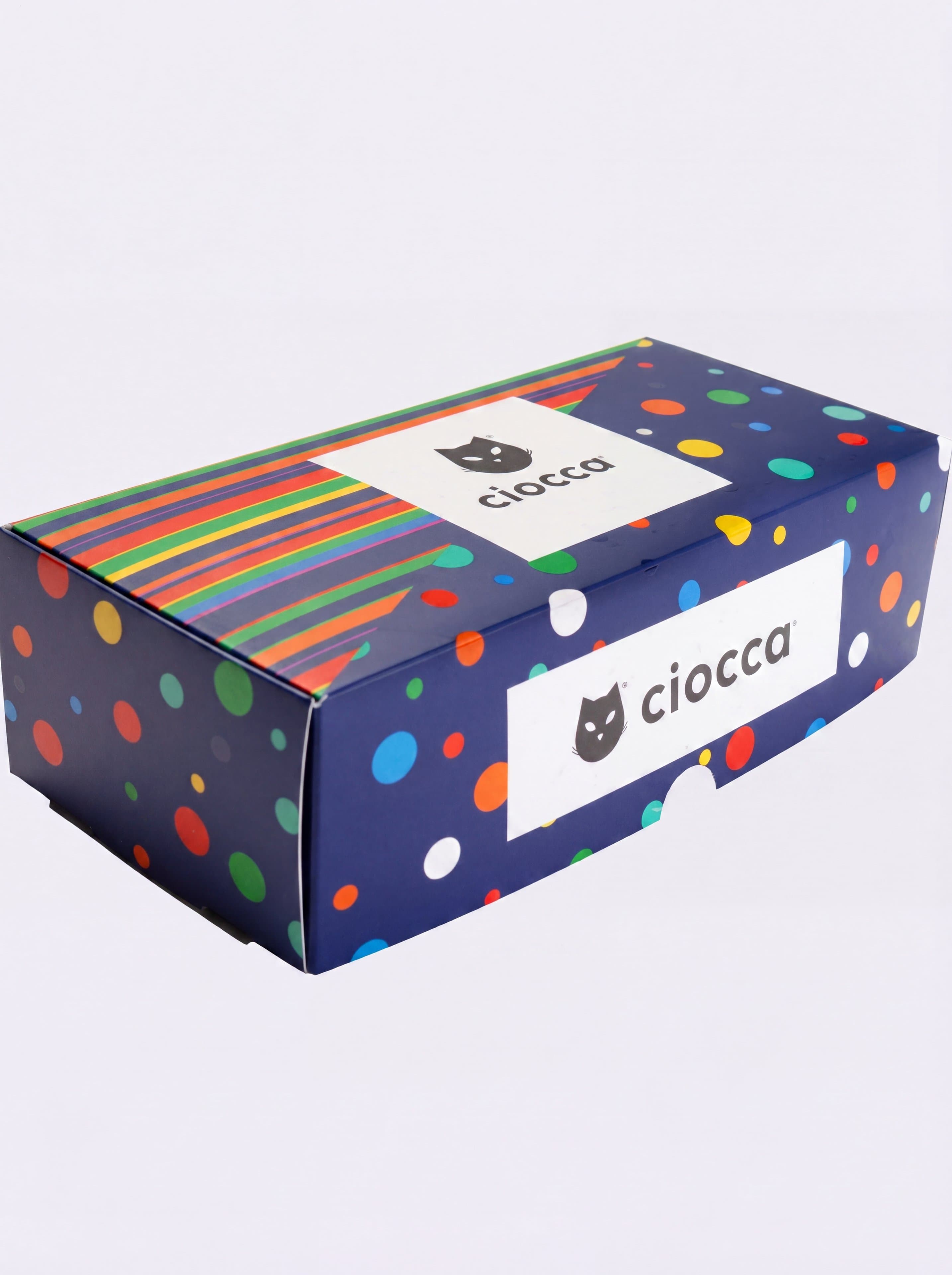 Gift box 3 Pairs Long Cotton Lisle Patterned Socks - Image 5