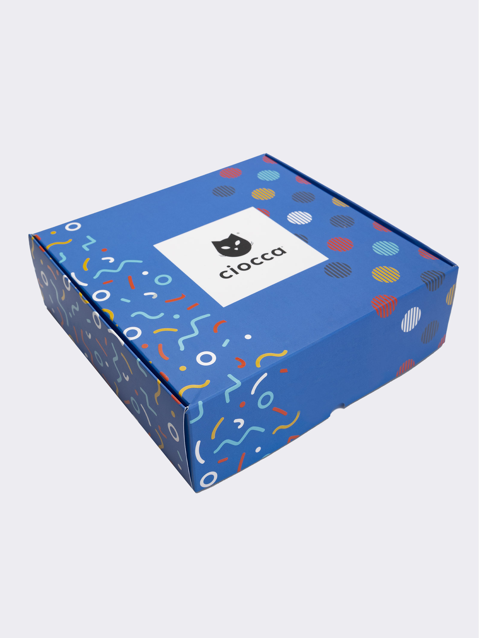 Geschenkbox 6 Paar Herren-Kniestrümpfe Gemusterter mix aus Kühlender Baumwolle - Image 3