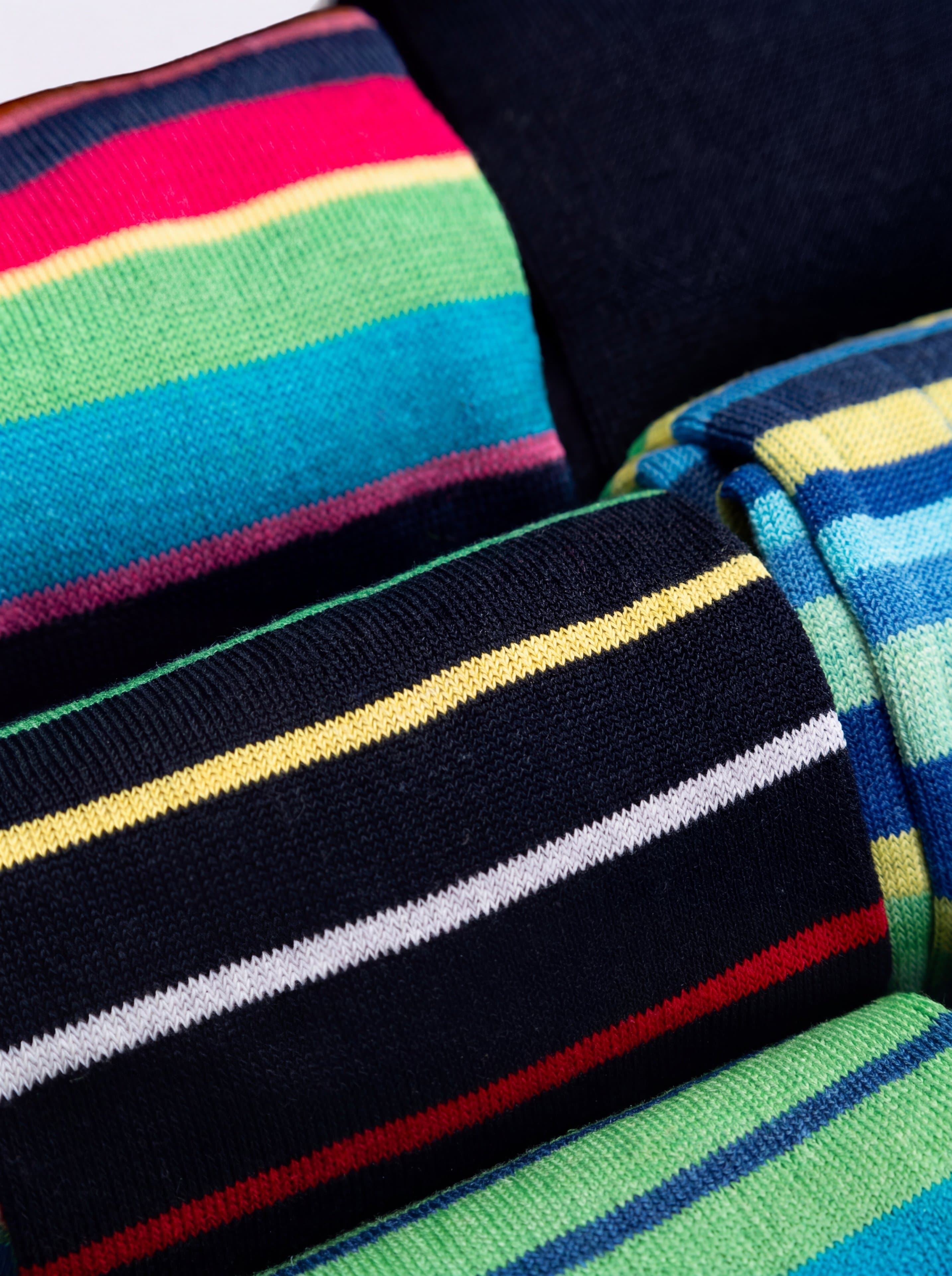 Gift box 6 Pairs Men's Long Patterned Cotton Socks mix - Image 4