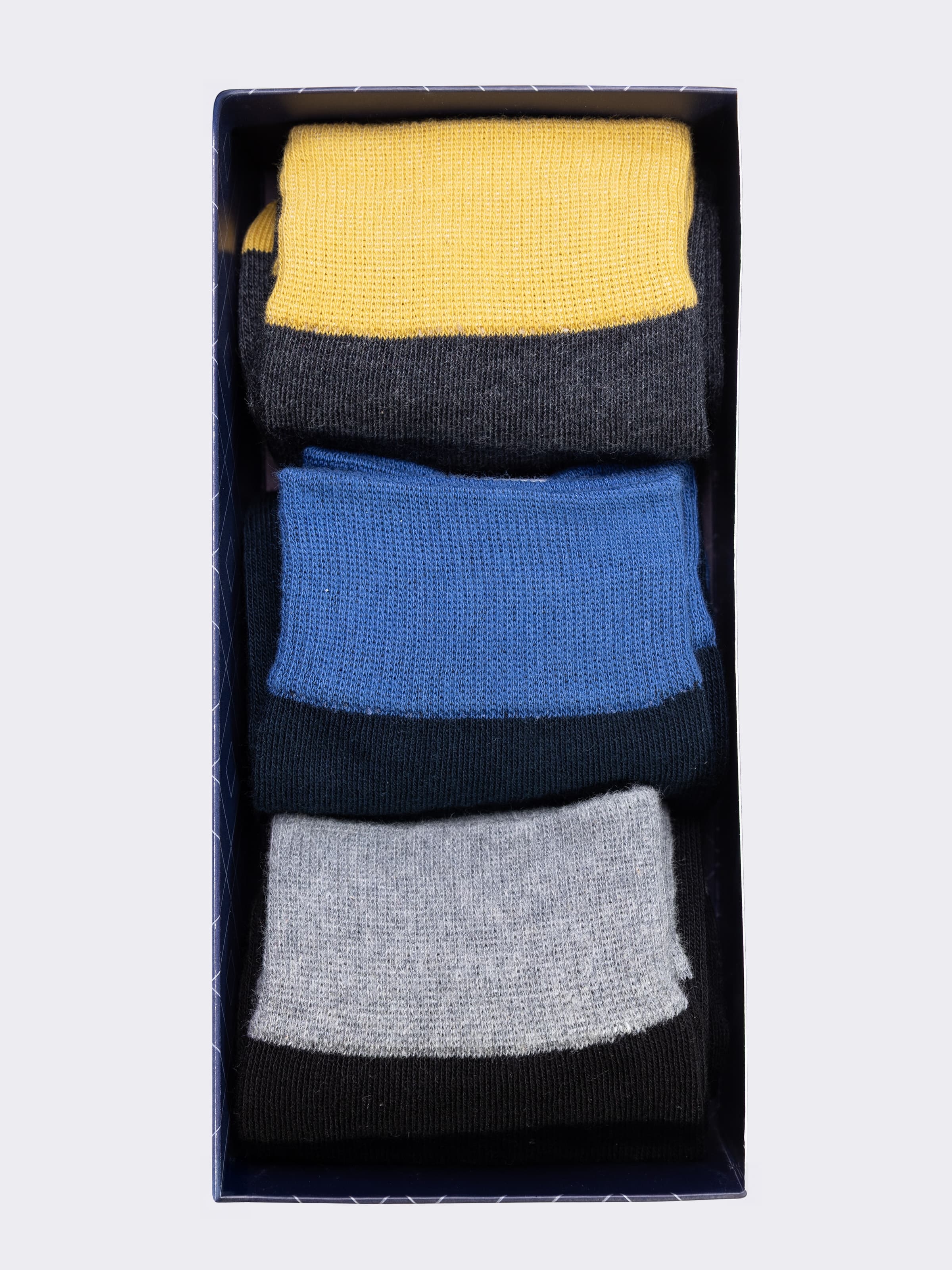 Geschenkbox Herren Baumwollsocken, 3 Paar mit Details - Image 2
