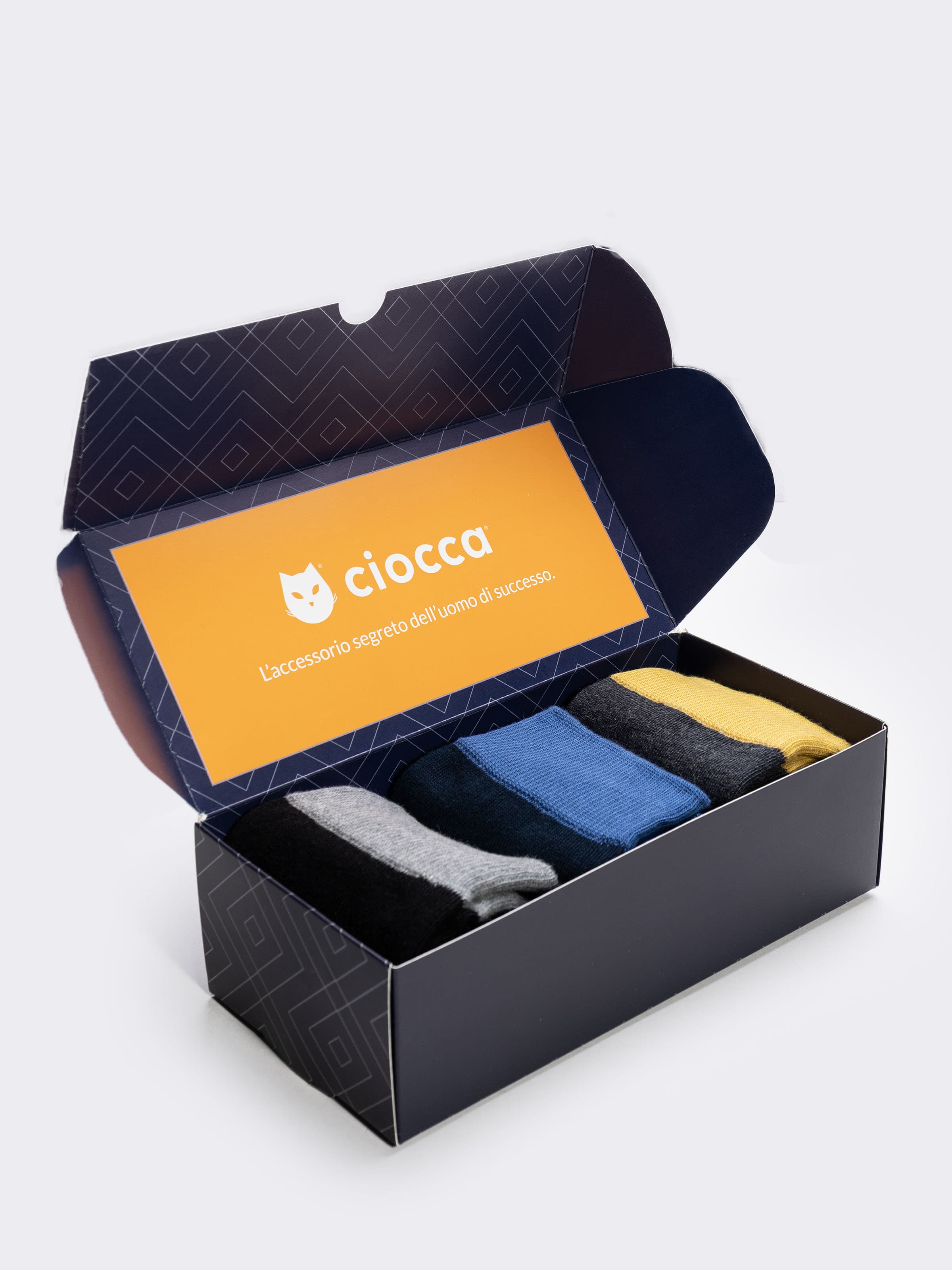 Geschenkbox Herren Baumwollsocken, 3 Paar mit Details - Image 3
