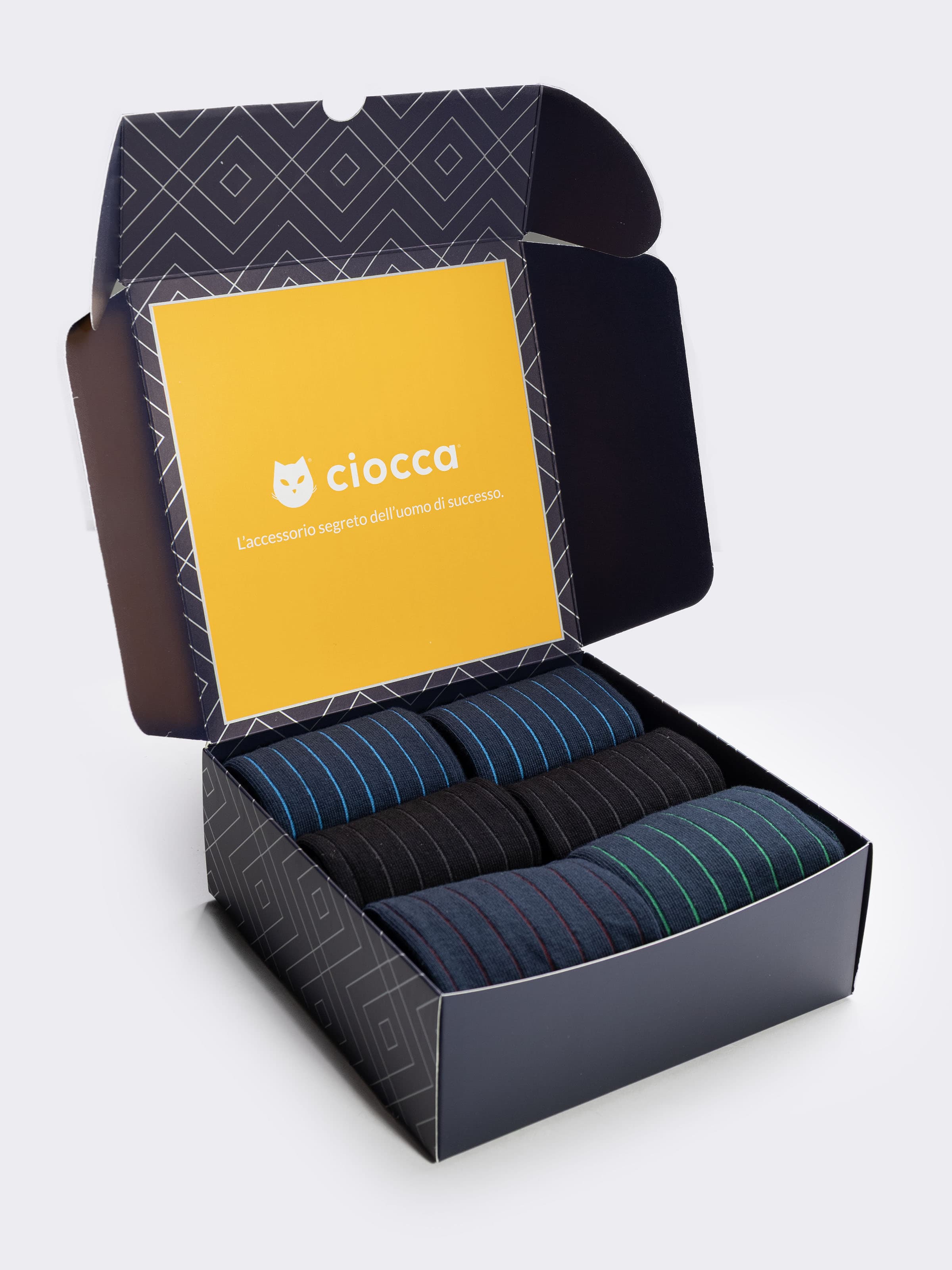 Caja Regalo Calcetines Hombre de Canalé Clásico - 6 Pares en Algodón Cálido - Image 3