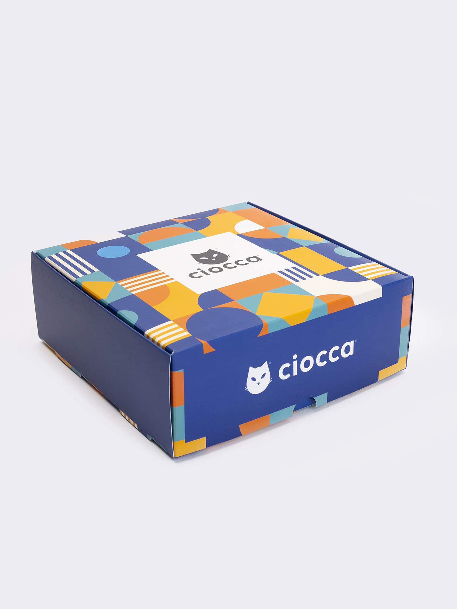 Caja de Regalo de Calcetines para Hombre en Algodón Caliente, 6 Pares con Diseños Geométricos - Image 4