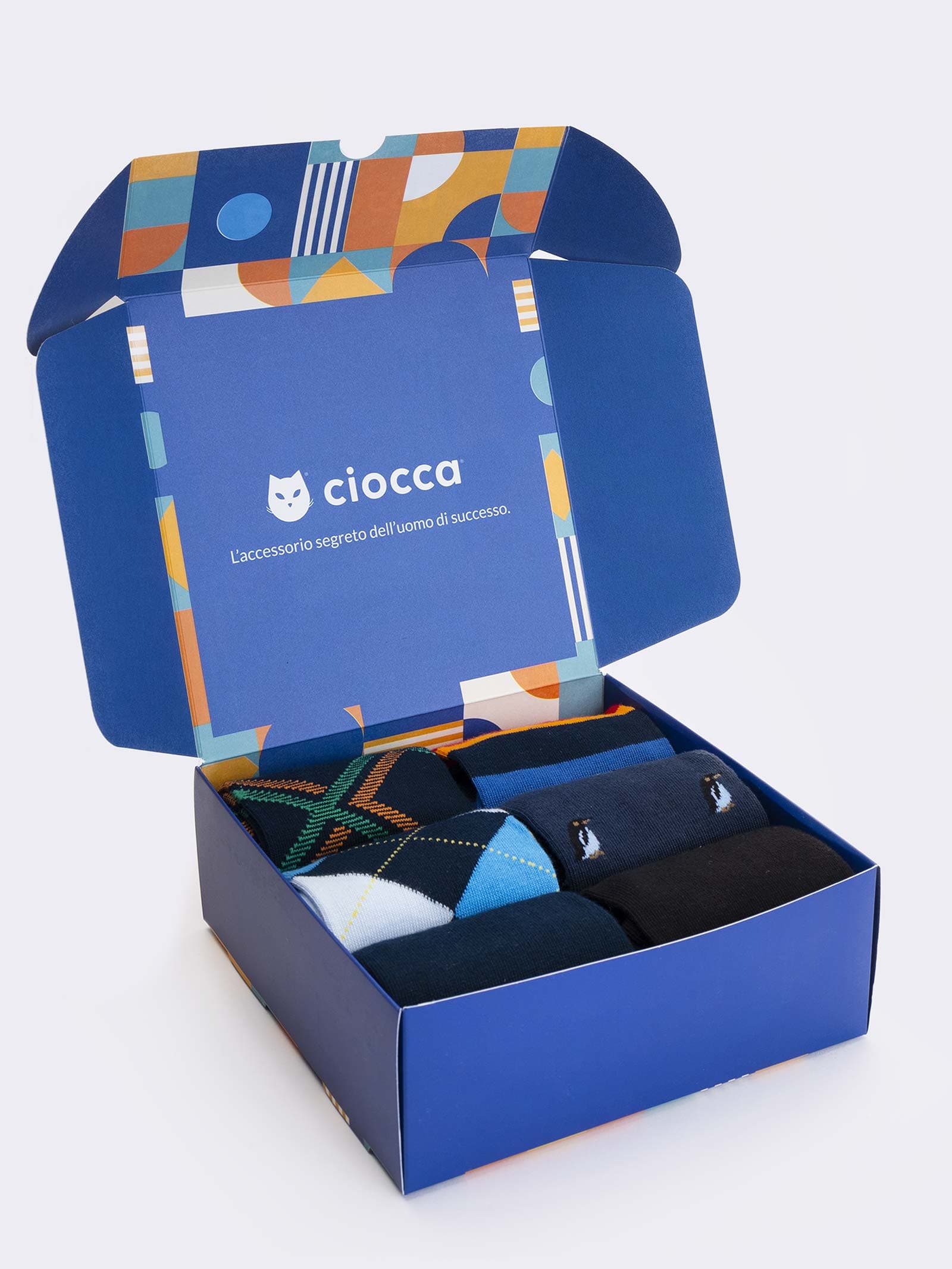 Caja de Regalo con Calcetines de Hombre de Algodón Caliente, 6 Pares Diseño Mixto Invierno - Image 2
