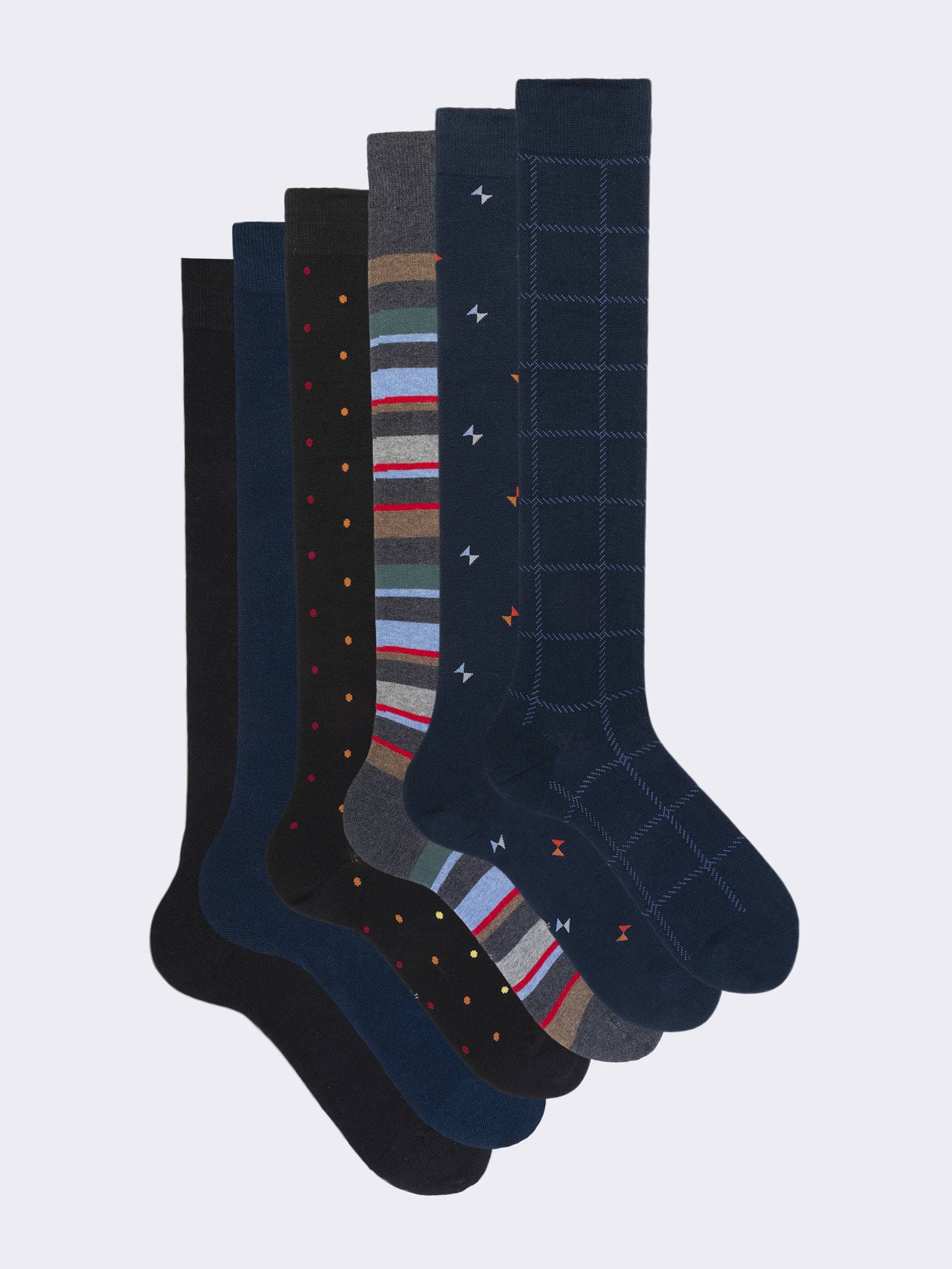 Geschenkbox Herren Socken aus Baumwolle, 6 Paar Classic mix Fantasy - Image 1
