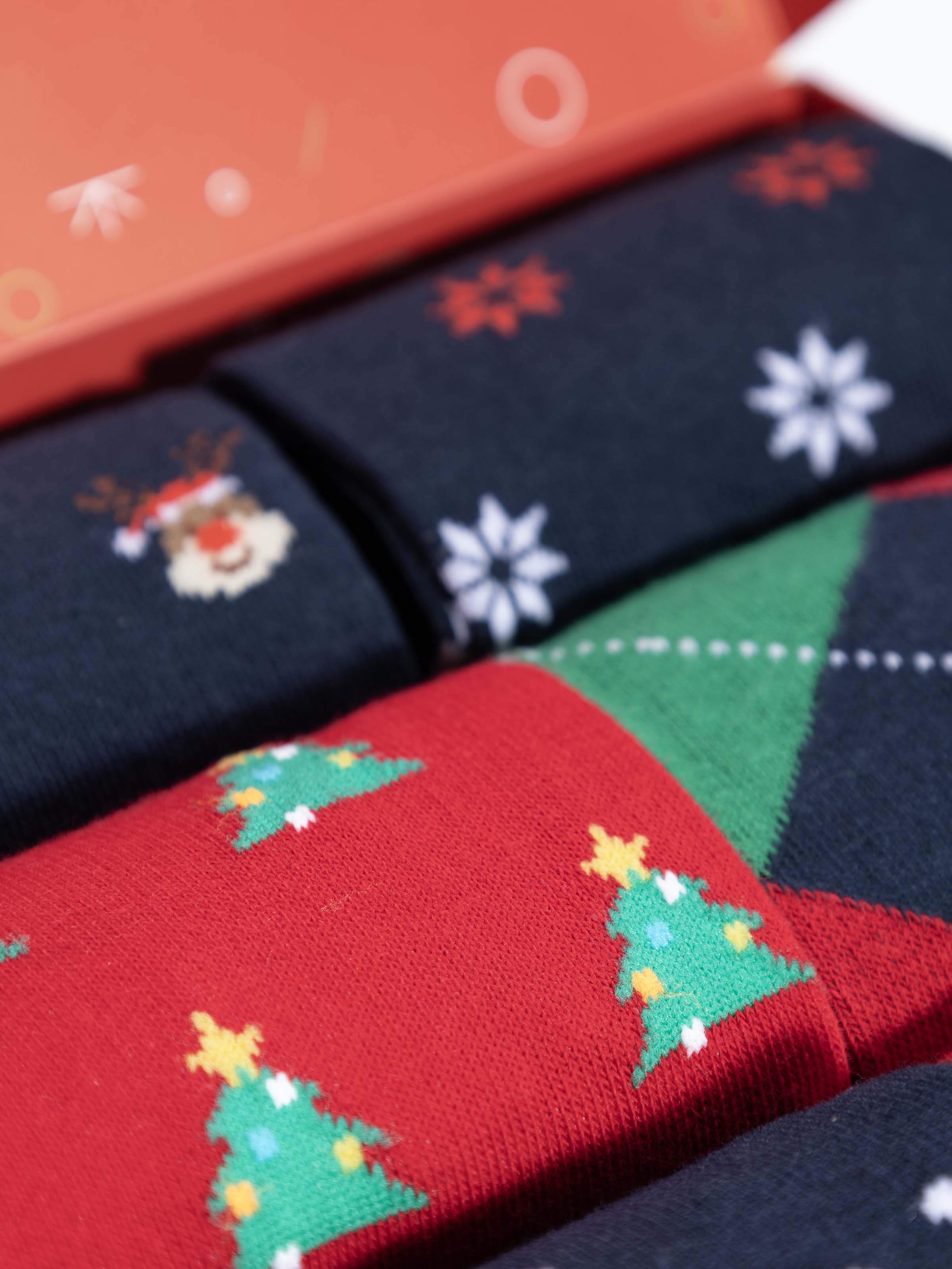 Geschenkbox Herren Baumwollsocken - 6 Paar Weihnachtsmuster - Image 4