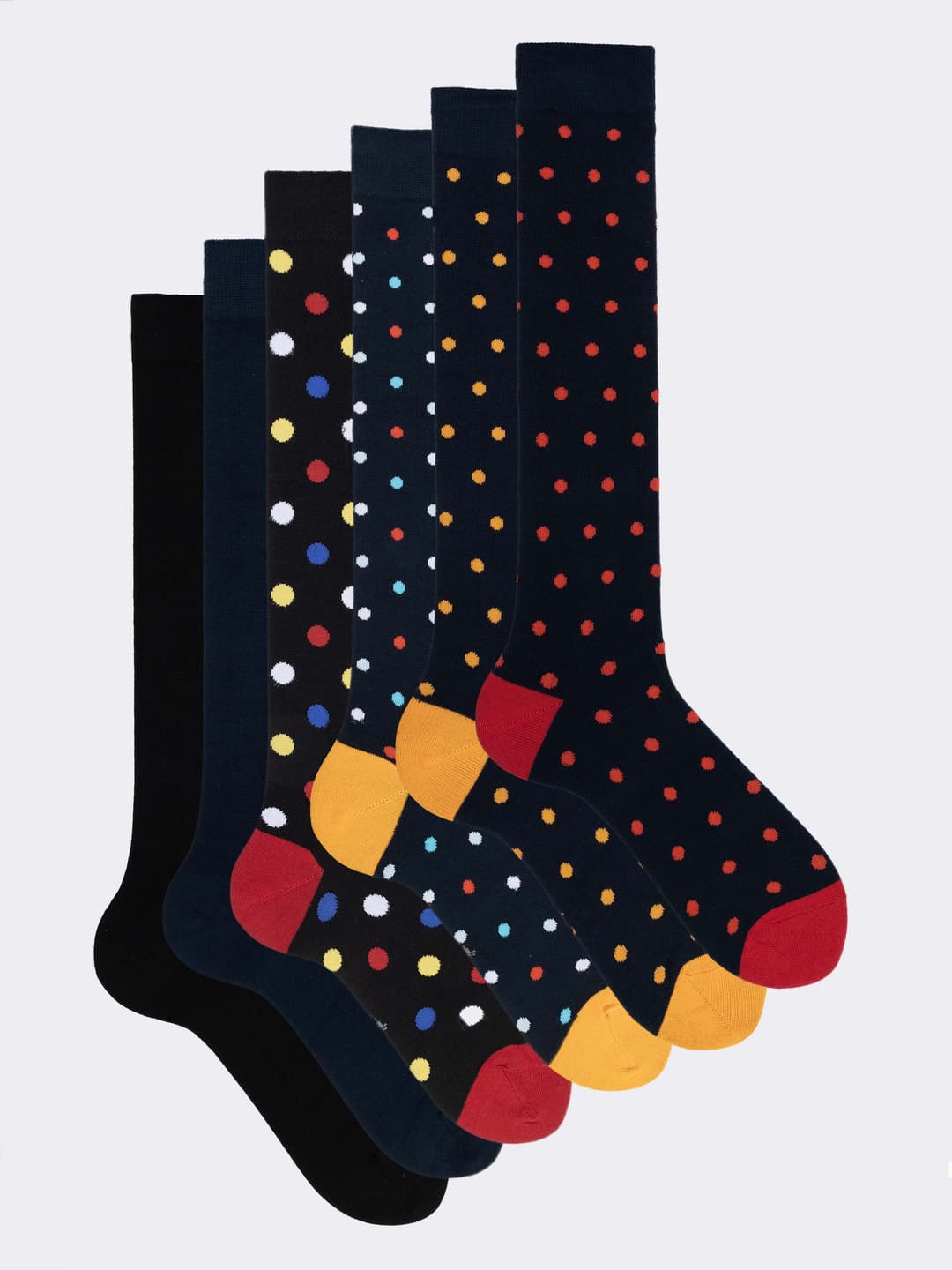 Lot De 6 Paires Chaussettes Homme Affaires/casual - Coton 80%, Confort Respirant, Sans Coutures - Taille 43-46 - Boîte Cadeau