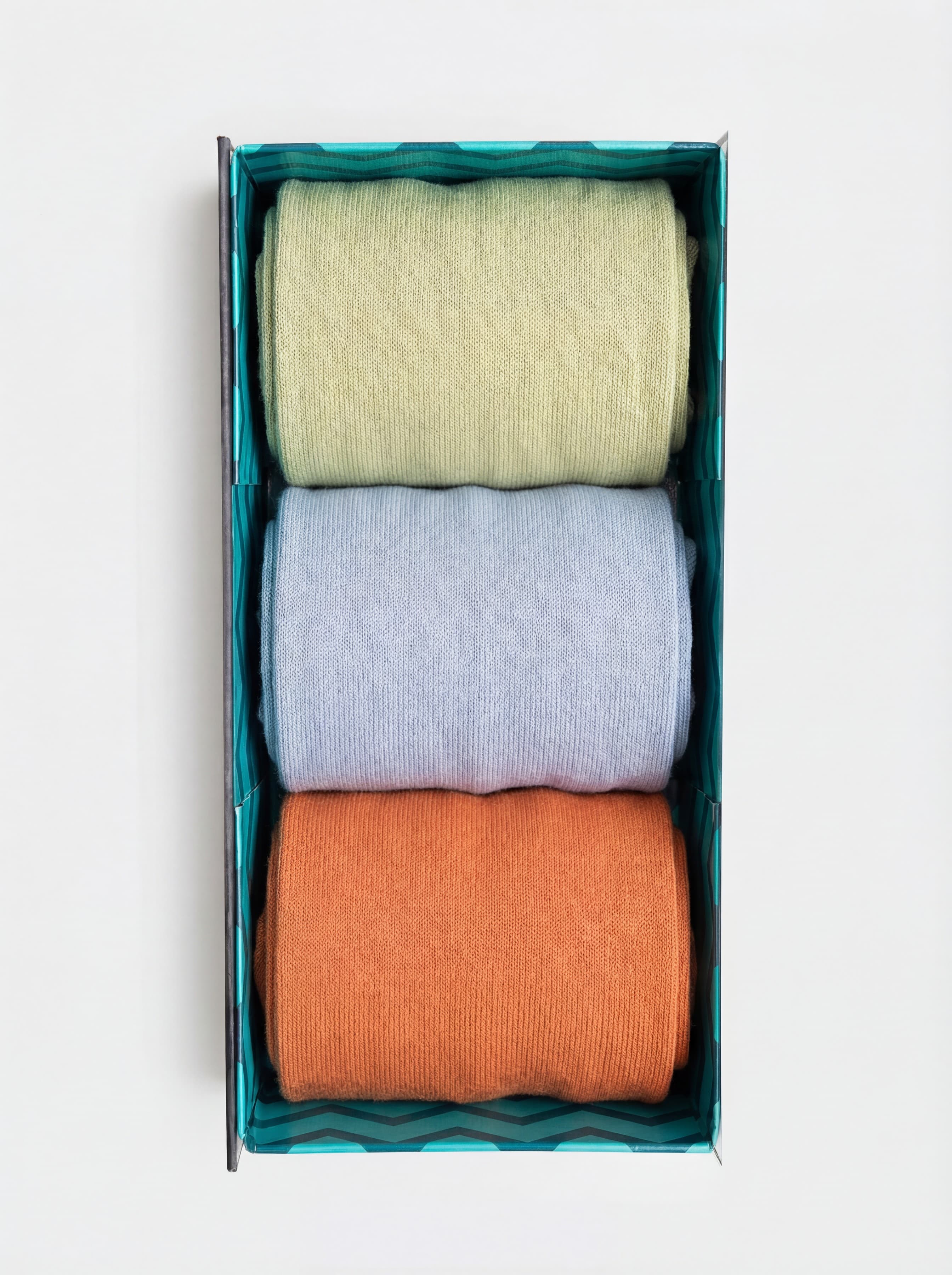 Coffret Cadeau 3 paires chaussettes Longues unies mélange Cachemire - Image 2