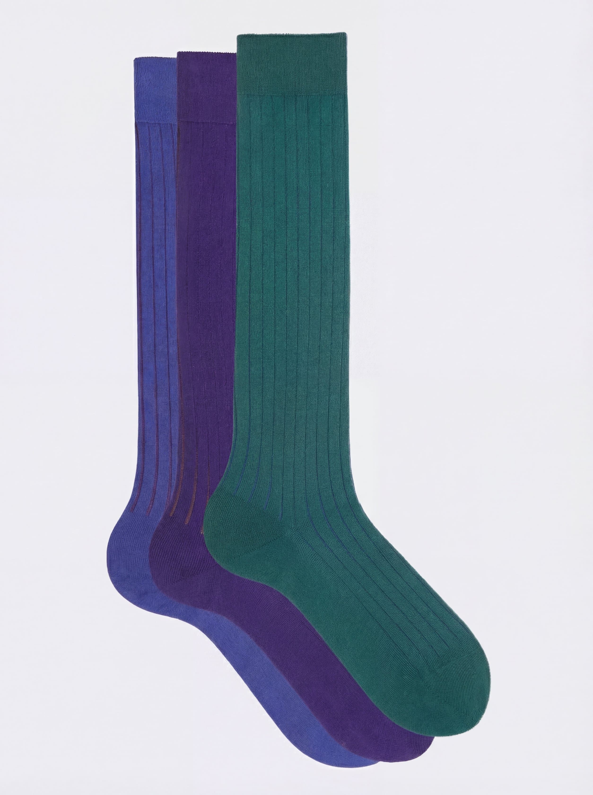 Geschenkbox 3 Paar Lange Vanisè Socken aus warmer Baumwolle - Made in Italy - Image 1