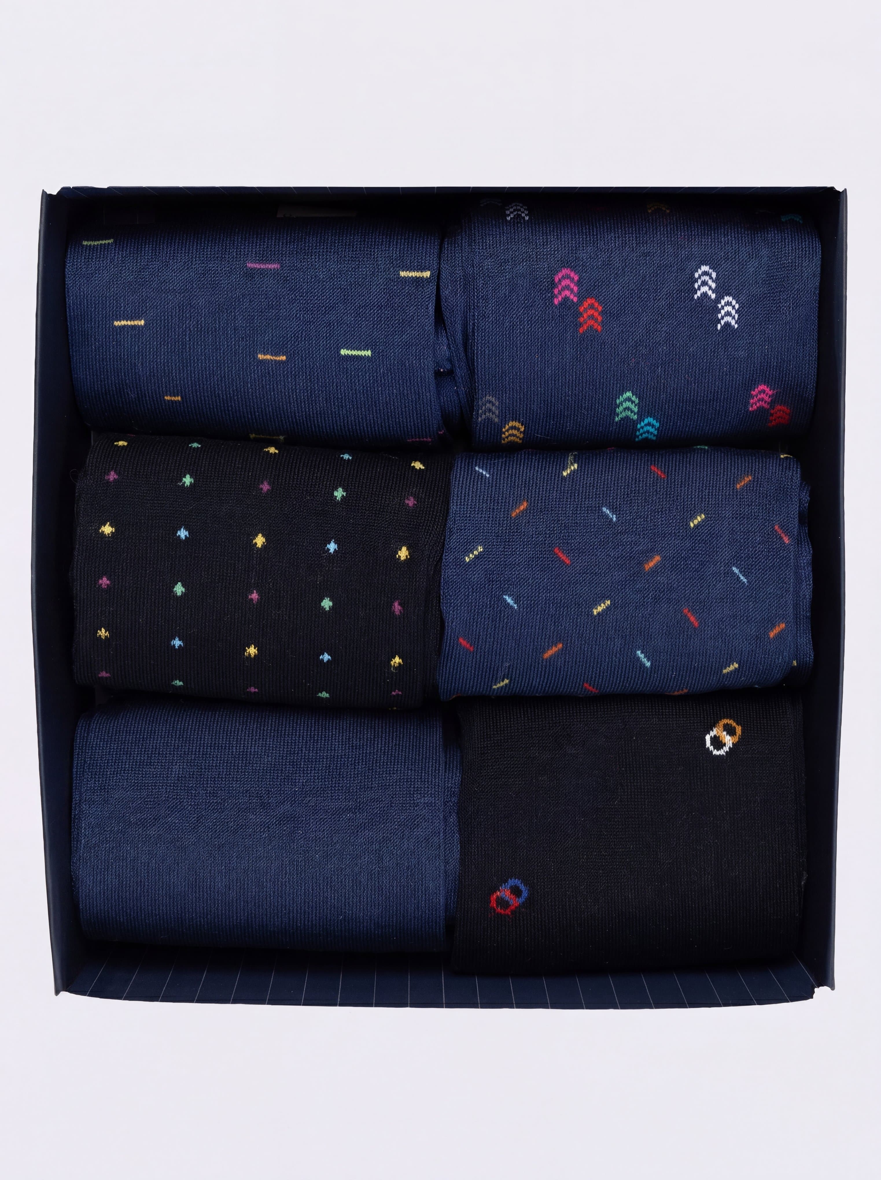 Men's Patterned Cotton Ankle Socks - Modern Design - Image 3