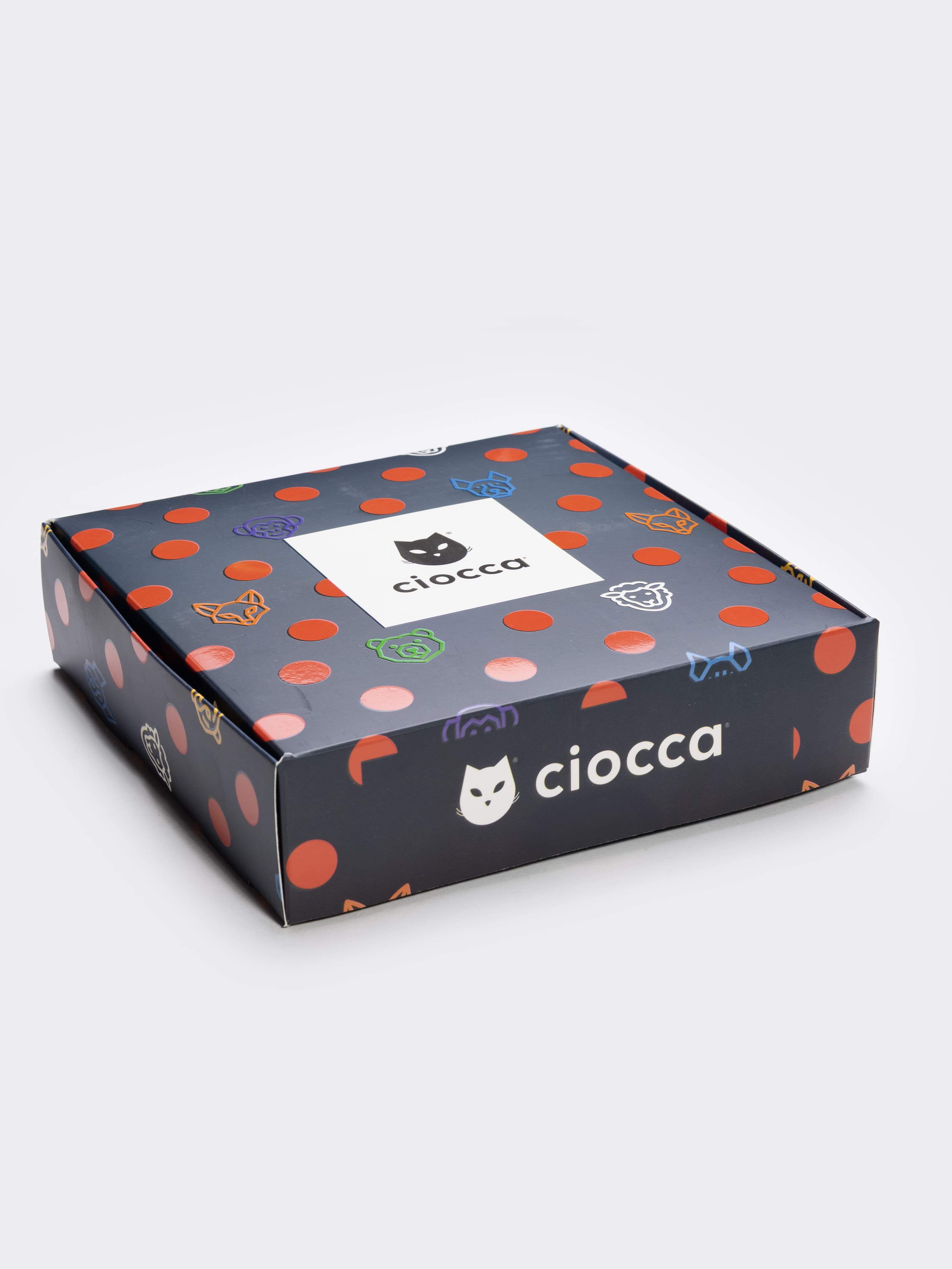 Men's Cotton Ankle Socks Gift Box, 6 Pairs with Animal Patterns - Image 5