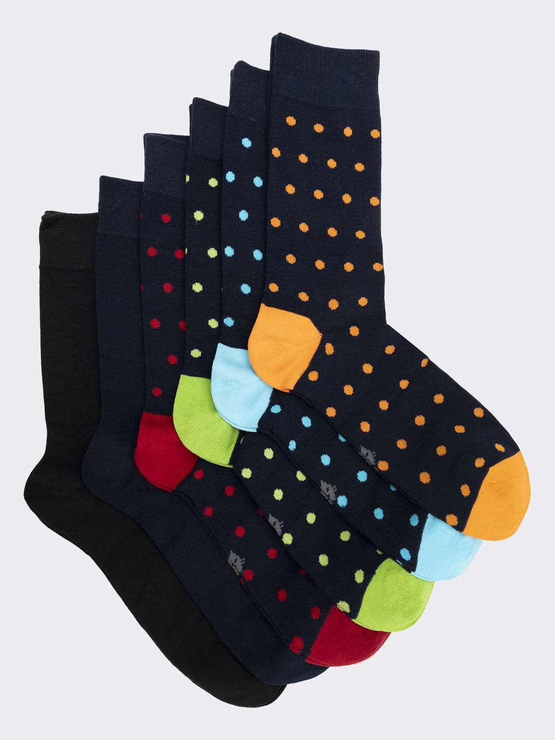Calzini Corti Uomo a Pois - Design Vivace e Confortevole