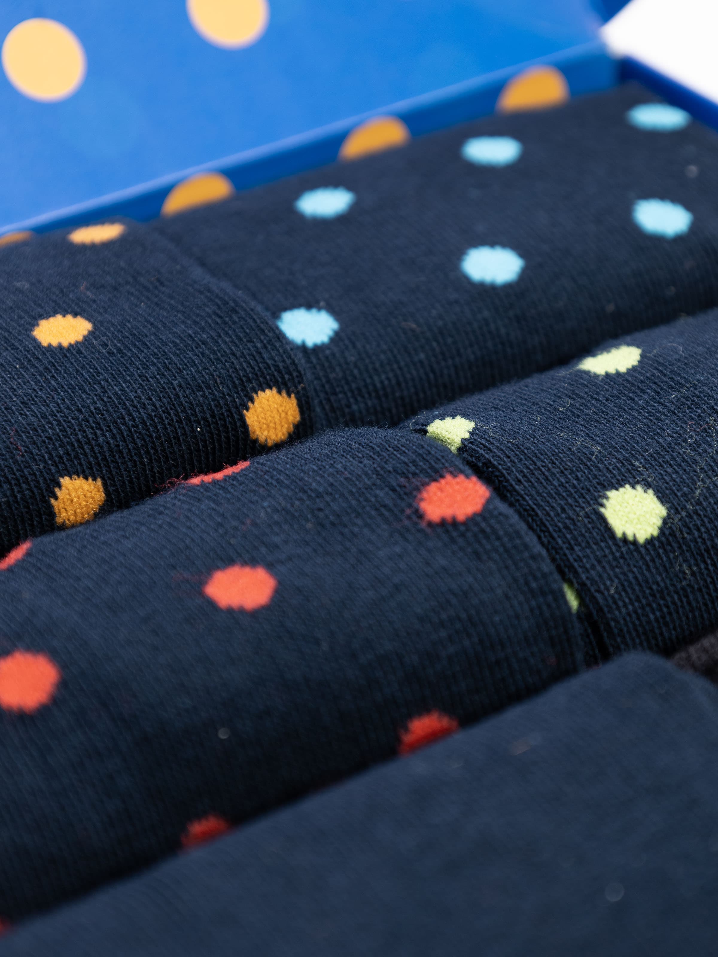 Geschenkpackung Herren Socken, kurz, warm, Baumwolle, 6 Paar Polka dot Fantasy - Image 4
