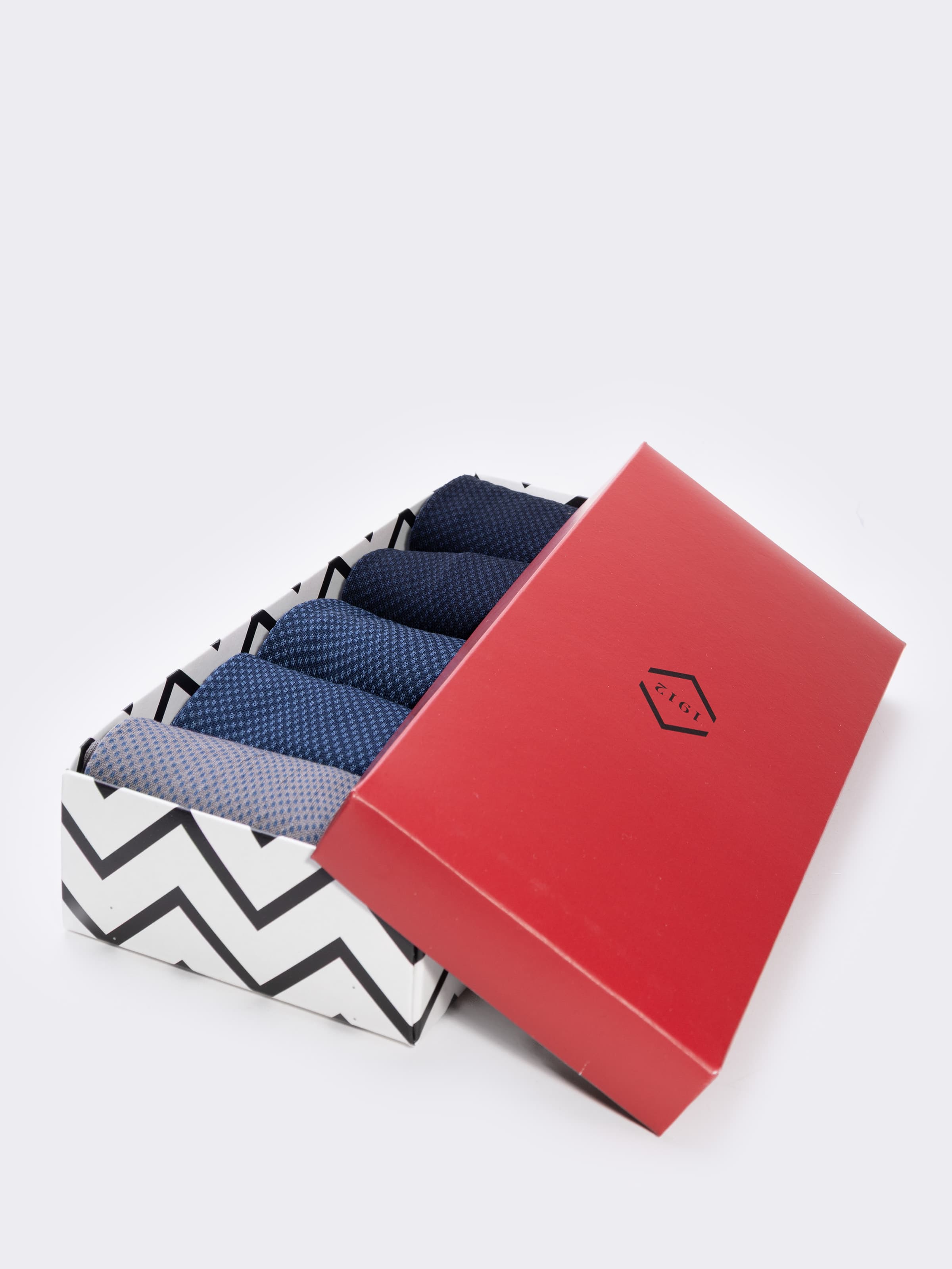 Geschenkbox 5 Paar Herren Fantasiesocken aus sea Island Baumwolle - Image 2