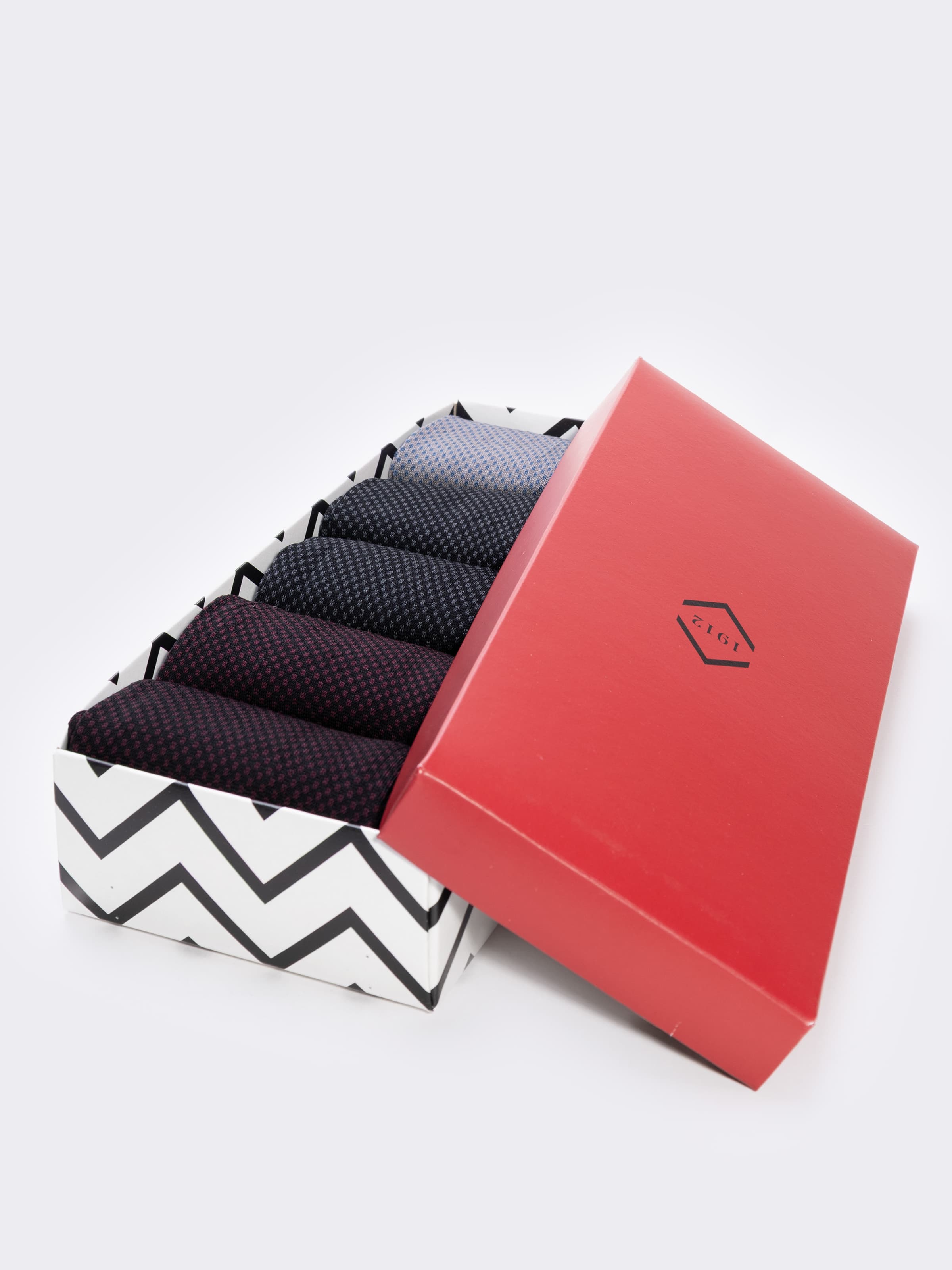 Geschenkbox 5 Paar Herren Fantasie Luxury Socken aus fil d'Écosse - Image 2