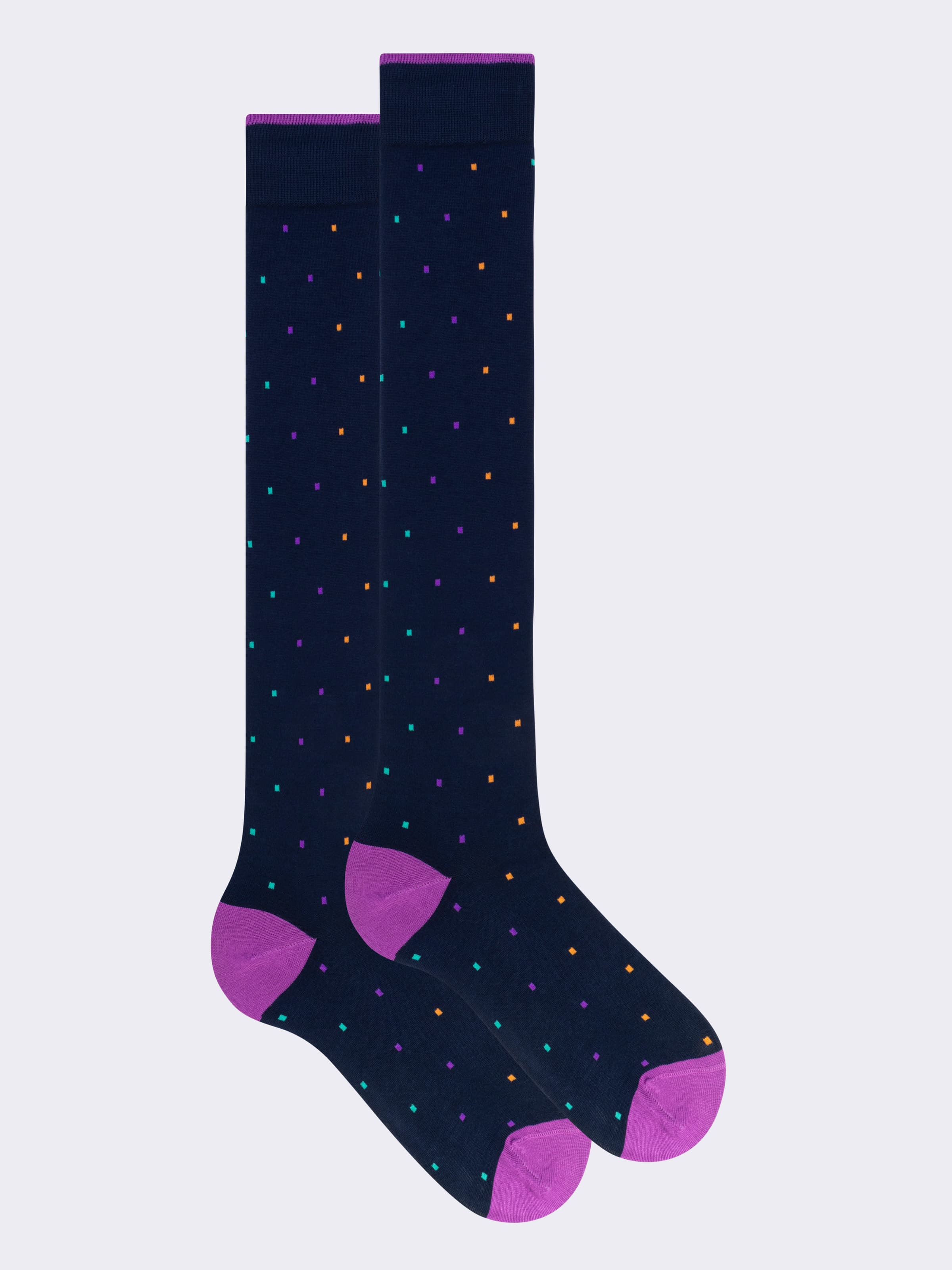 Geschenkbox 5 Paar lange Herrensocken mit gemischten Mustern aus Frischer Baumwolle - Image 5