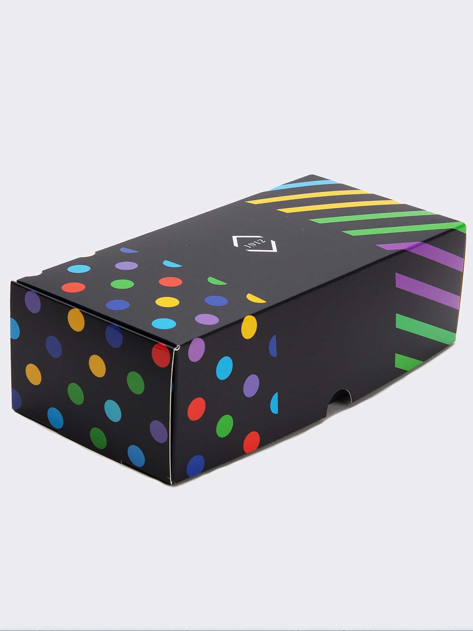 Coffret Cadeau 3 Paires de Chaussettes Courtes Fantaisie Rayures Homme - Idée Cadeau Fabriqué en Italie - Image 4