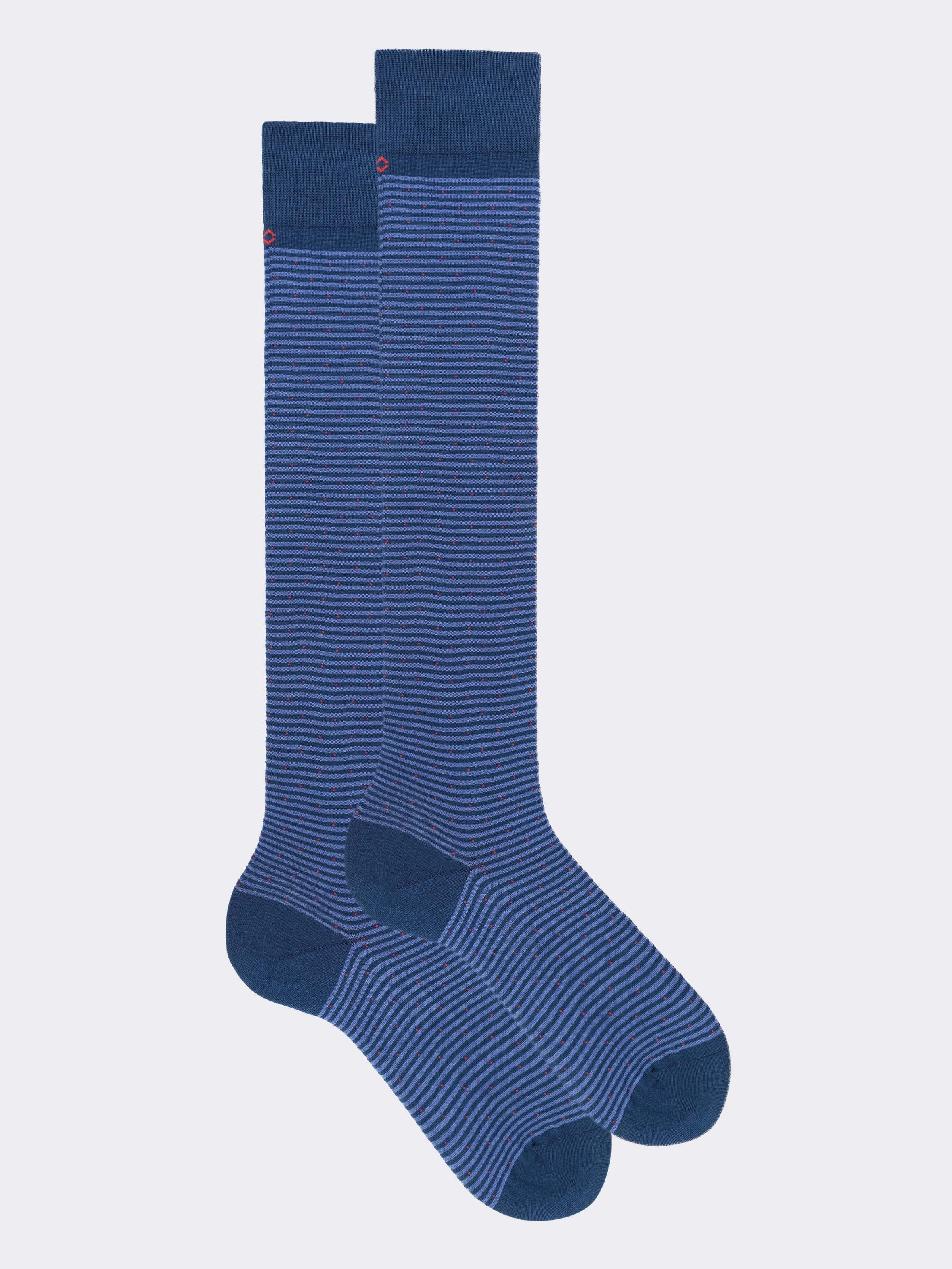 Gift box 5 Pairs Men's Long Socks Mixed Patterns in Cool Cotton - Image 6