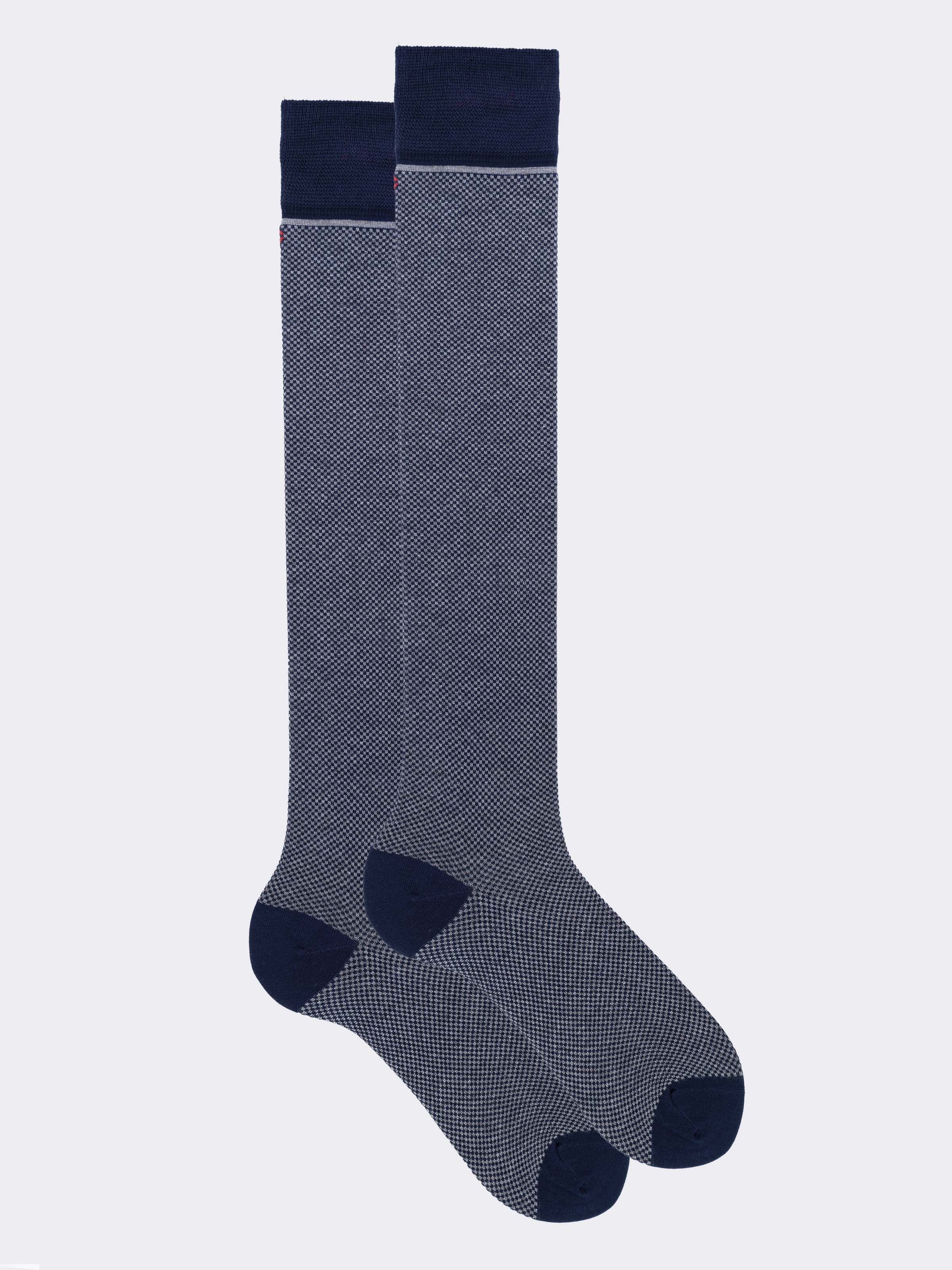 Gift box 5 Pairs of Men's Long Socks with Mixed Patterns in Cool Cotton - Image 5