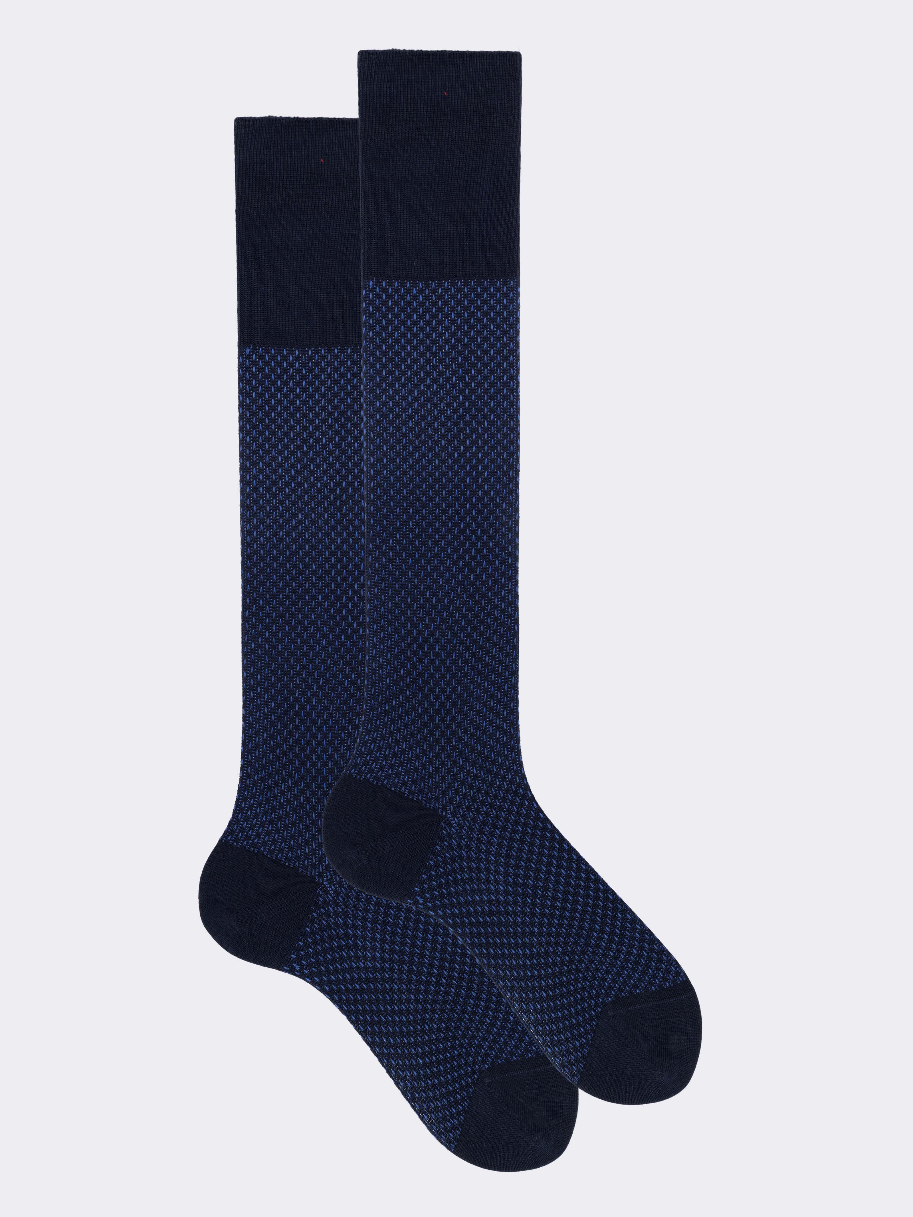 Gift box 5 Pairs of Men's Long Socks with Mixed Patterns in Cool Cotton - Image 6