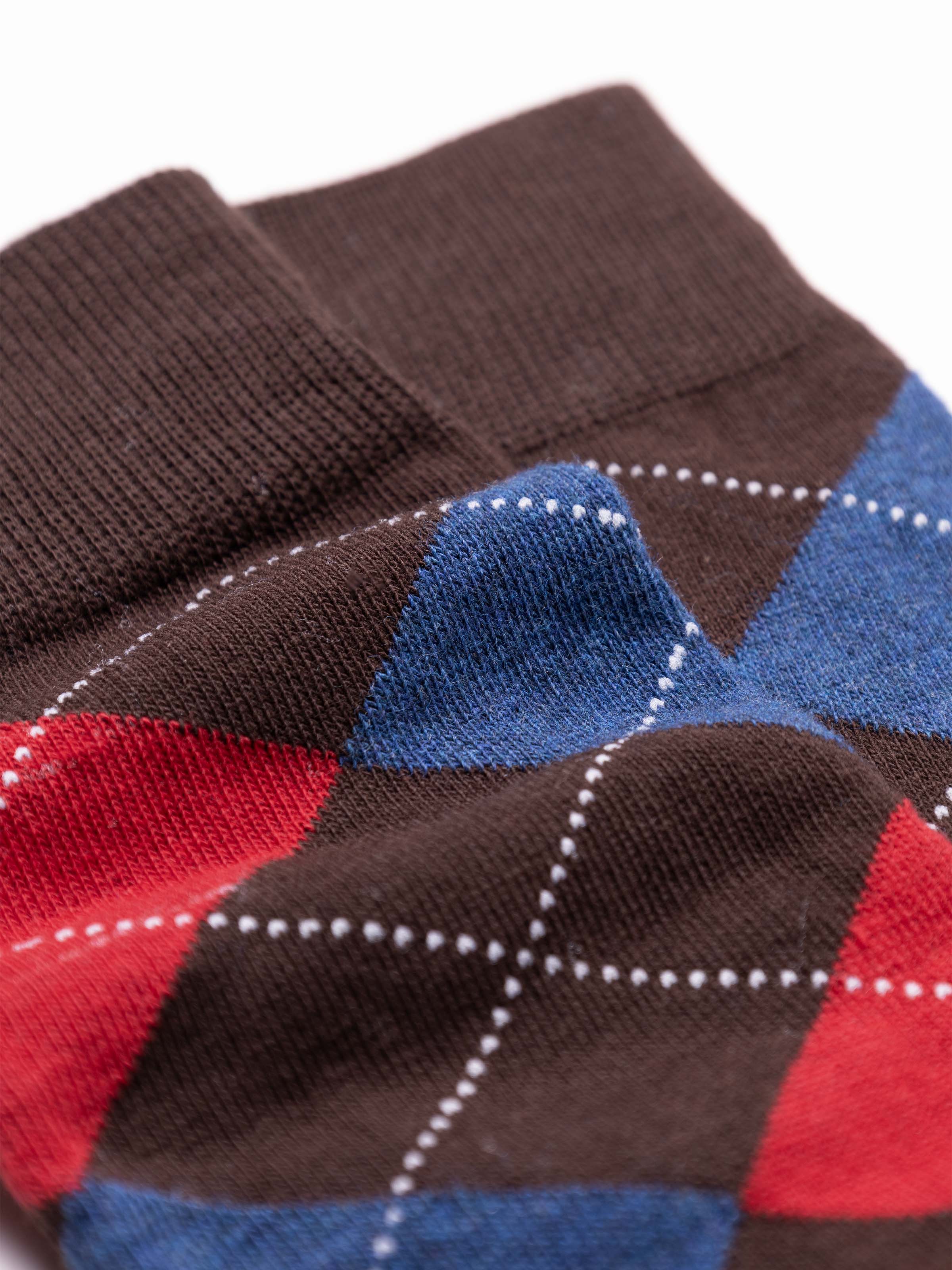 Men's 3-Pack Short Argyle Pattern Socks in Warm Cotton - Image 2