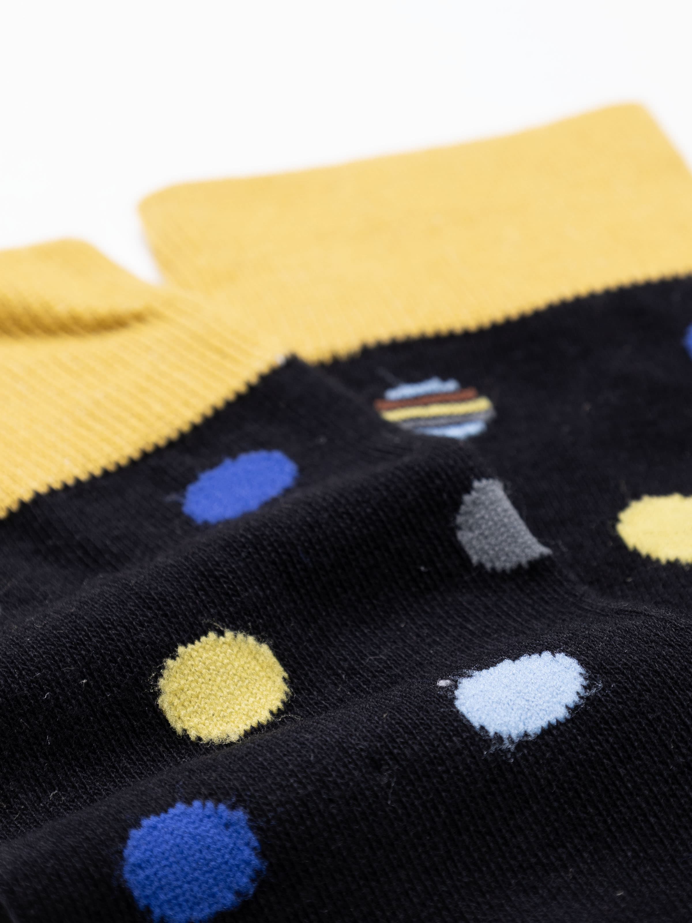 set 3 Pairs Men's Long Socks Polka dot Pattern in Warm Cotton - Image 3