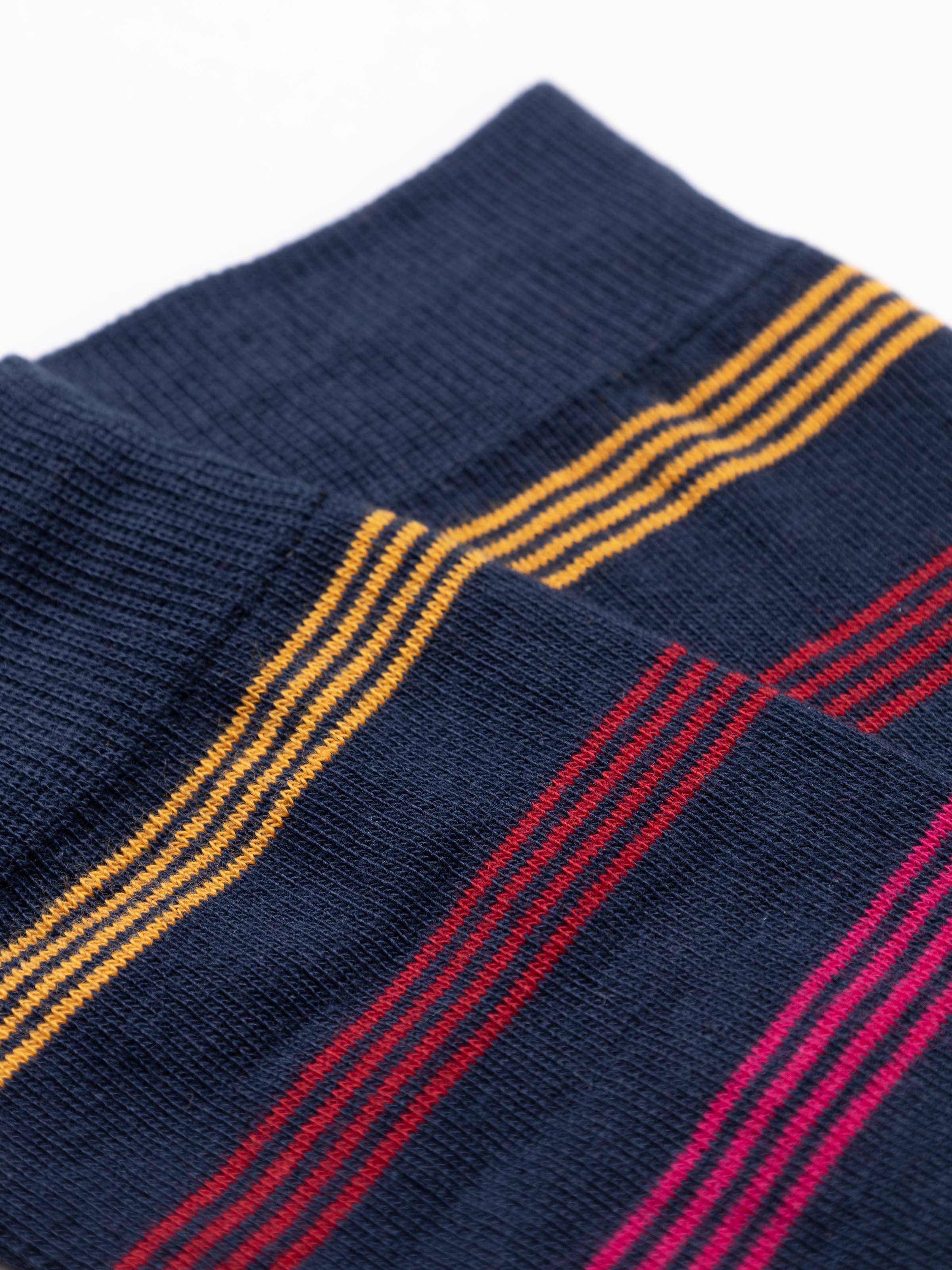 3-Pack Men's Long Striped Socks in Warm Cotton - Image 2