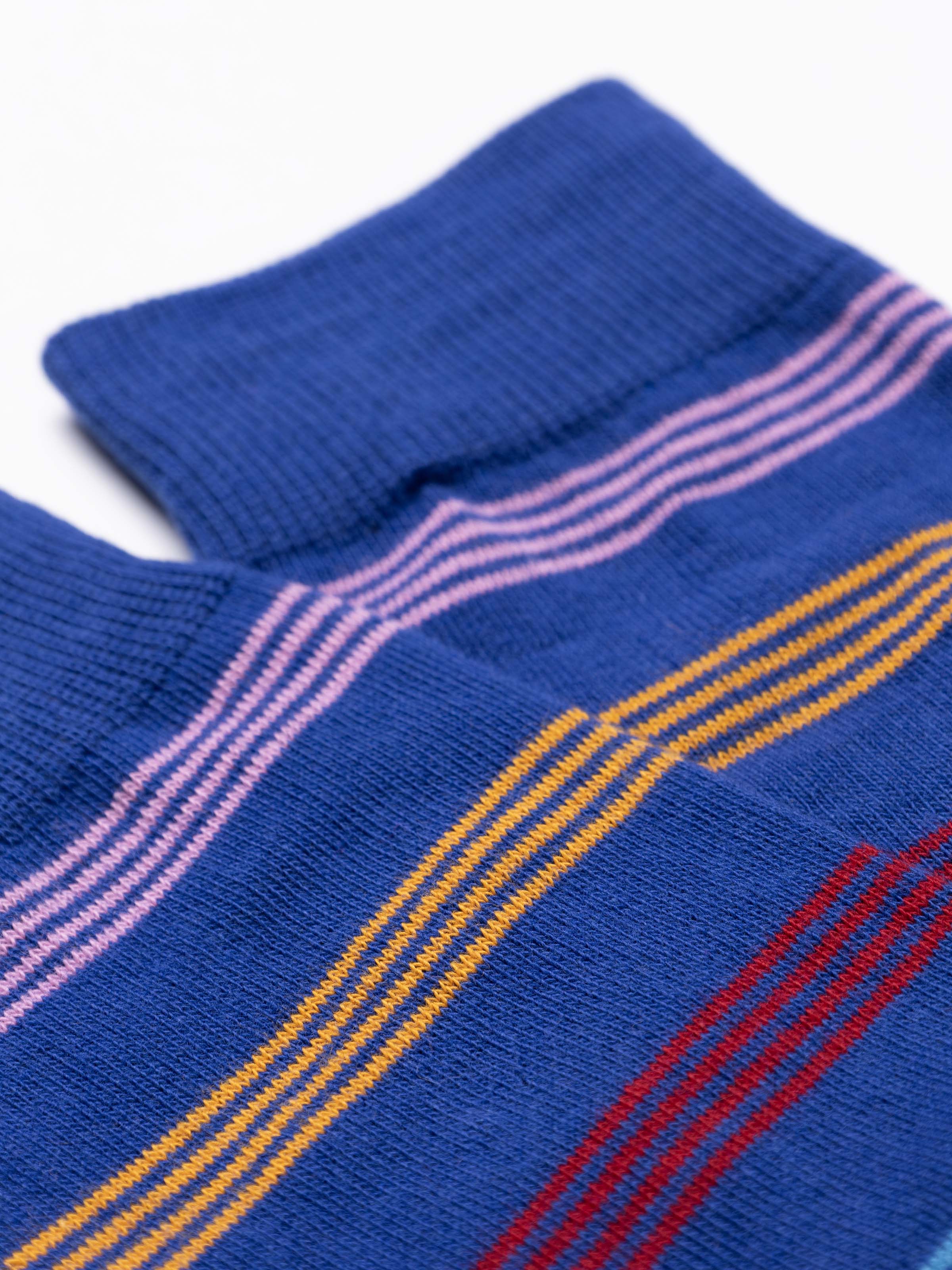 3-Pack Men's Long Striped Socks in Warm Cotton - Image 3