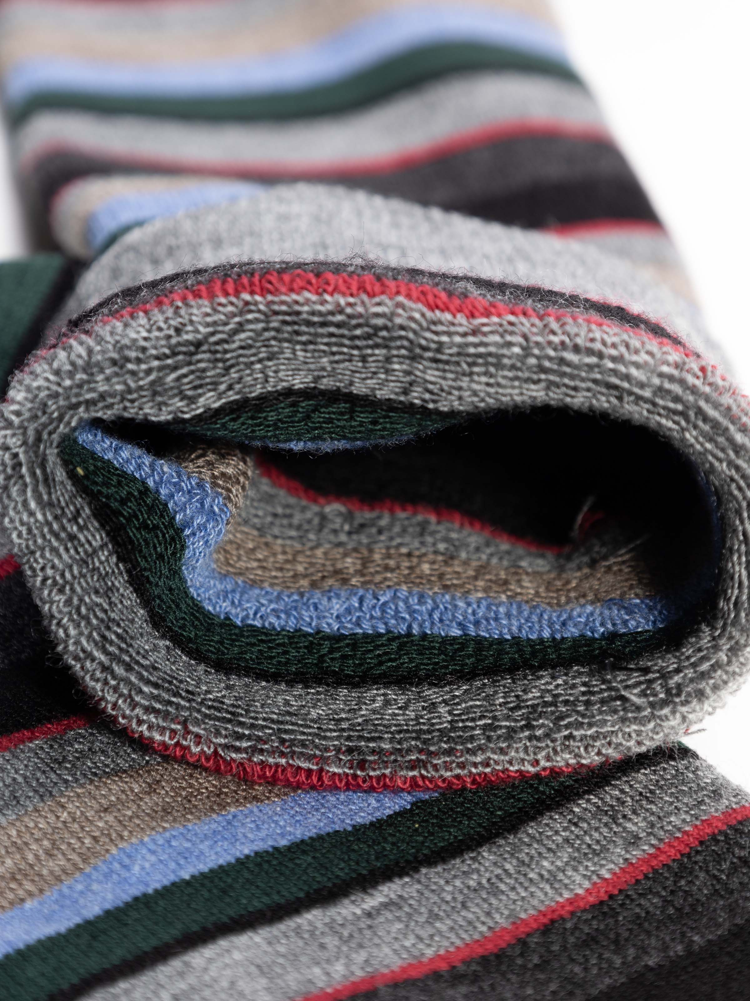 3er-Set Herren Kurze Gestreifte Fleece-Socken - Image 2