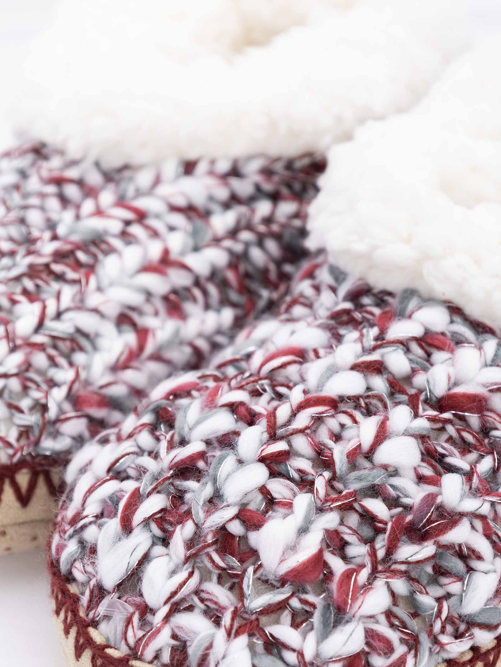 Damen Weihnachts-Hausschuhsocken - Kurzes Wintermodell - Image 3