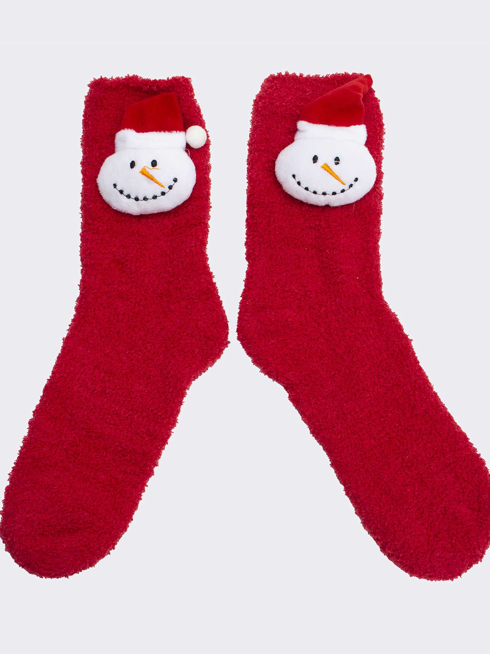 Unisex Christmas Snowman Socks - Short Winter Socks - Image 1