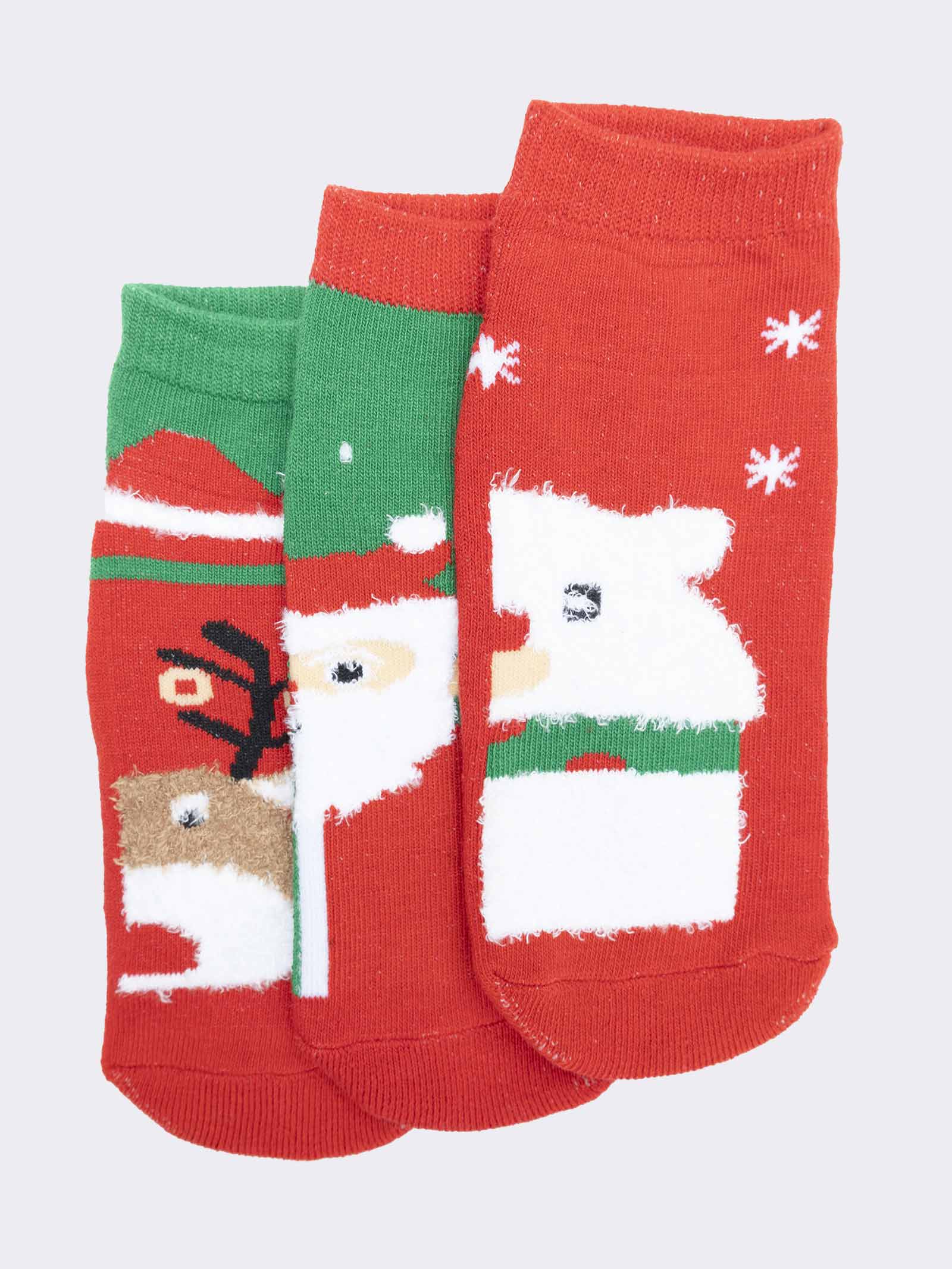 Chaussettes de Noël pour Enfants - Design Festif d'Hiver - Image 1