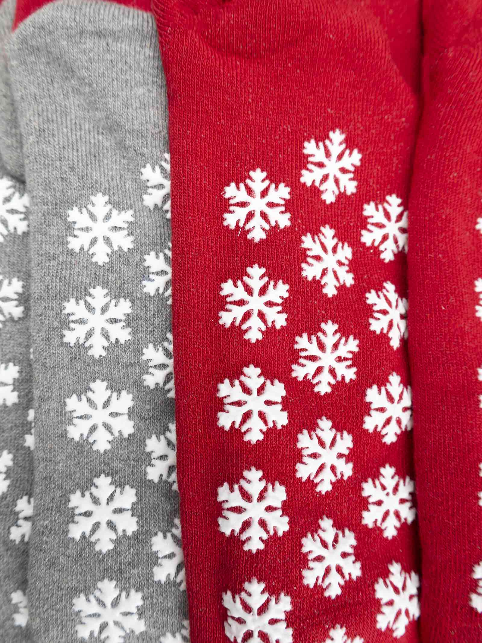 Calcetines Cortos Navideños Hombre Diseño Tropical con Papá Noel - Image 2