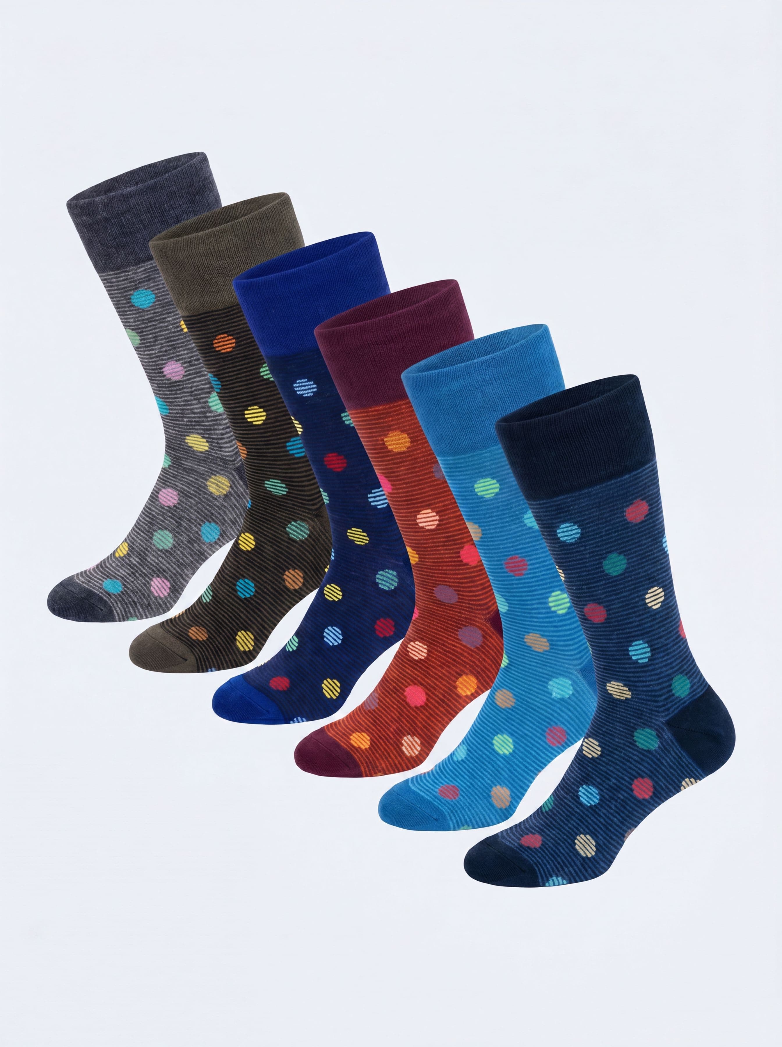 Patterned Cotton Short Socks – set of 6 - Image 1