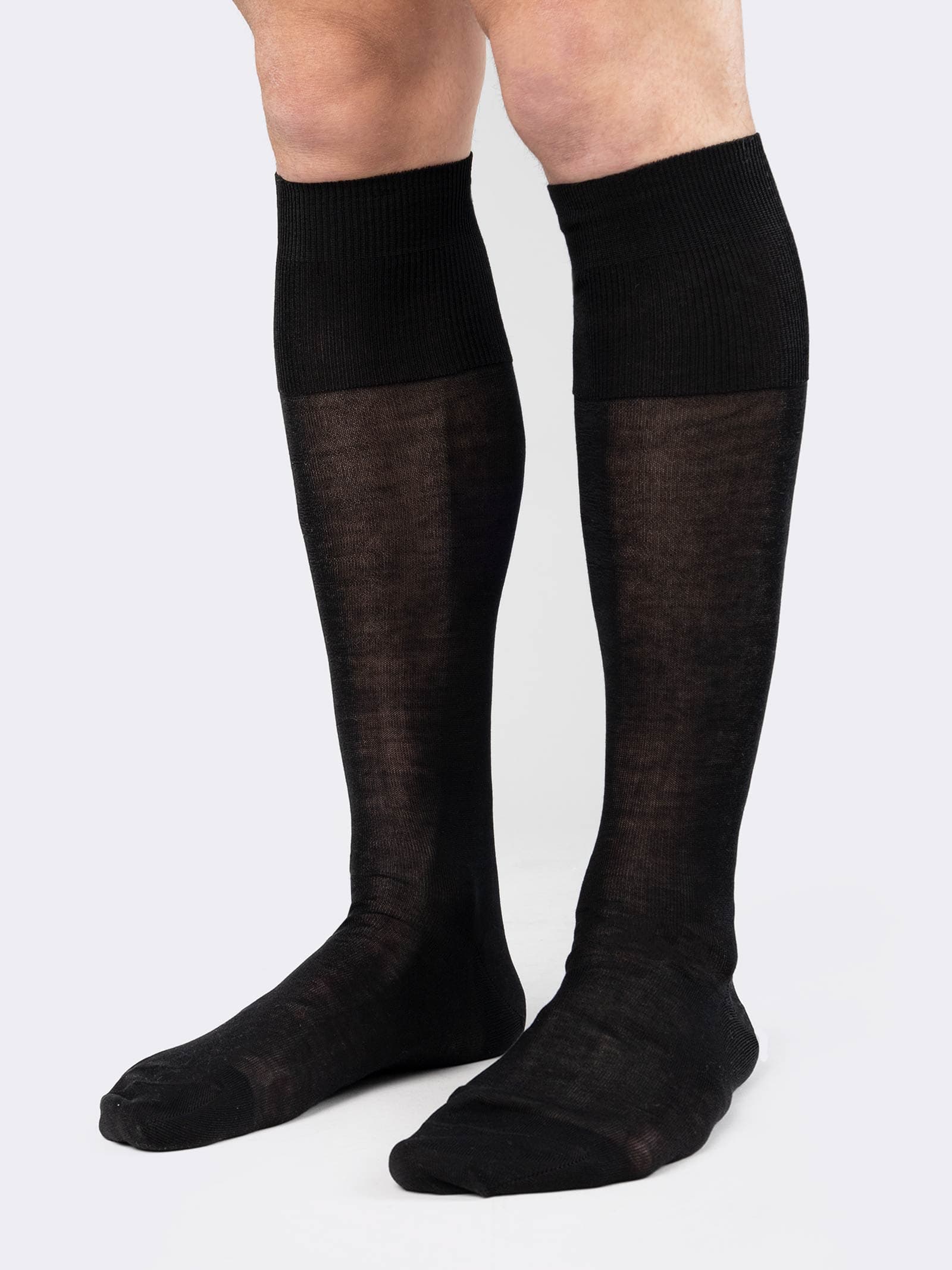 Chaussettes Longues Homme en Coton fil d'Écosse - 6 Paires - Élégantes et Respirantes - Image 2