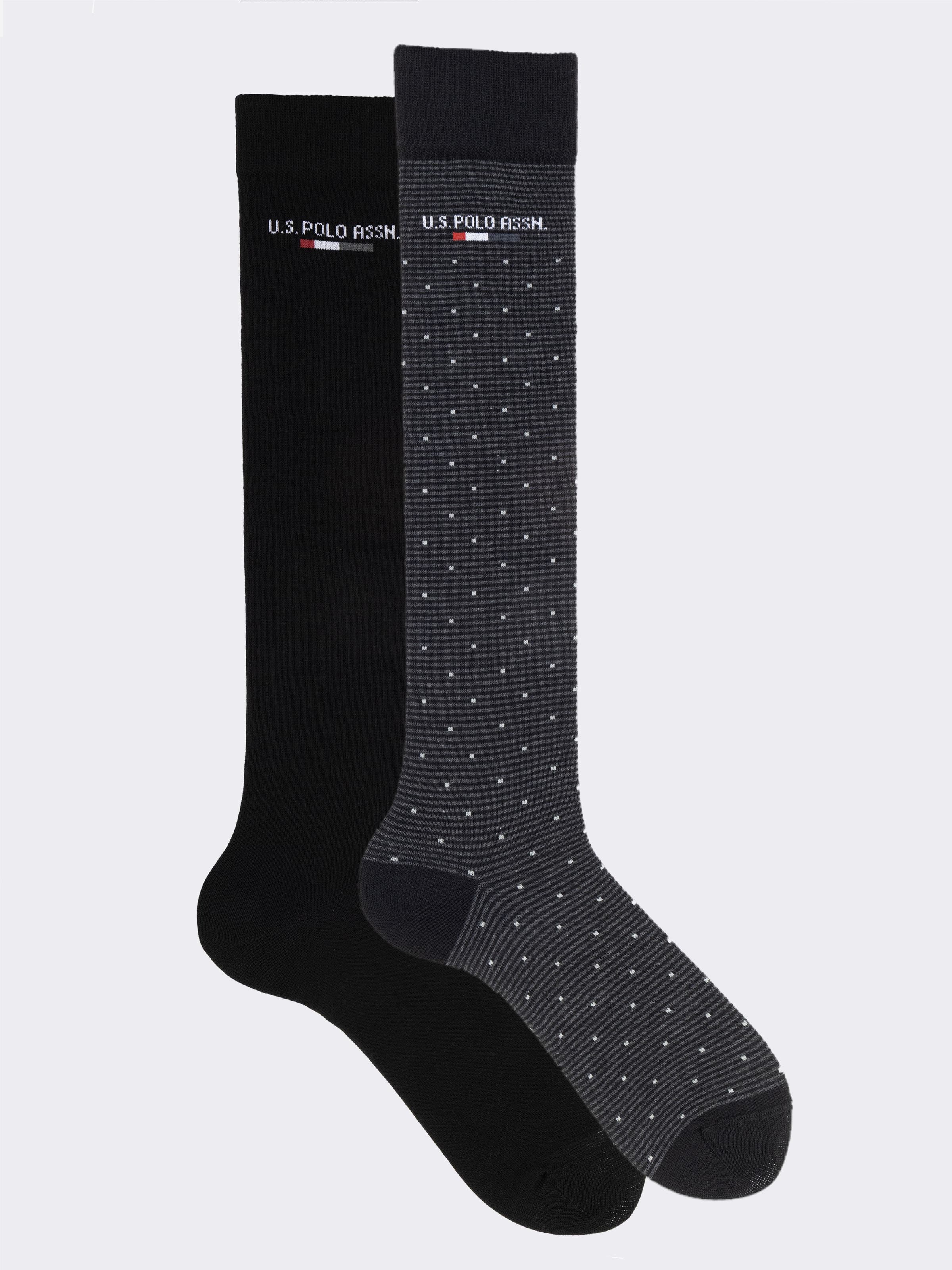 Zwei Paar lange U.S. POLO ASSN. Herrensocken - Gemusterte Baumwolle - Image 1