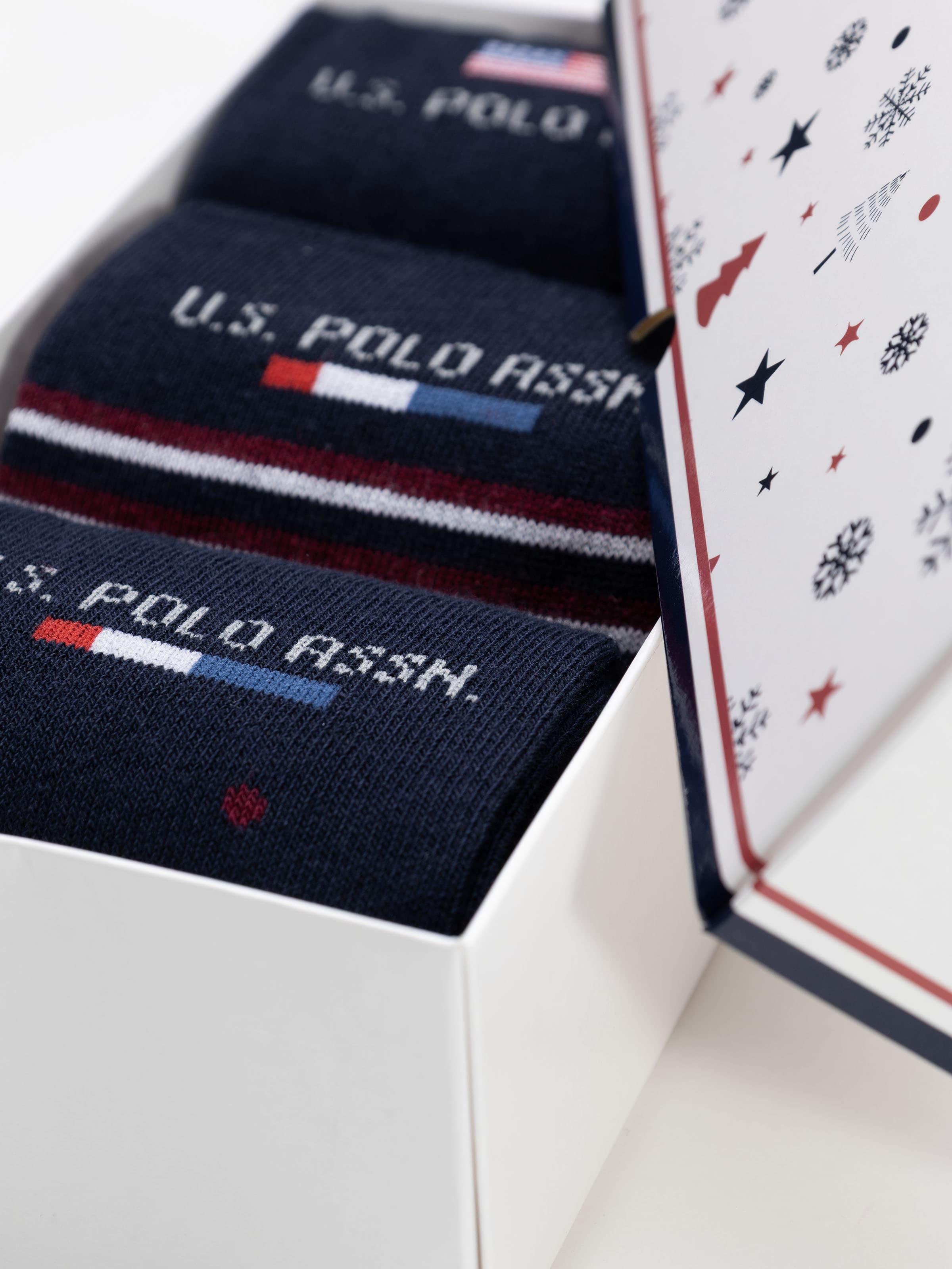 Herrensocken U.S. POLO ASSN. Kurz Gemustert - 3er-Pack - Image 2