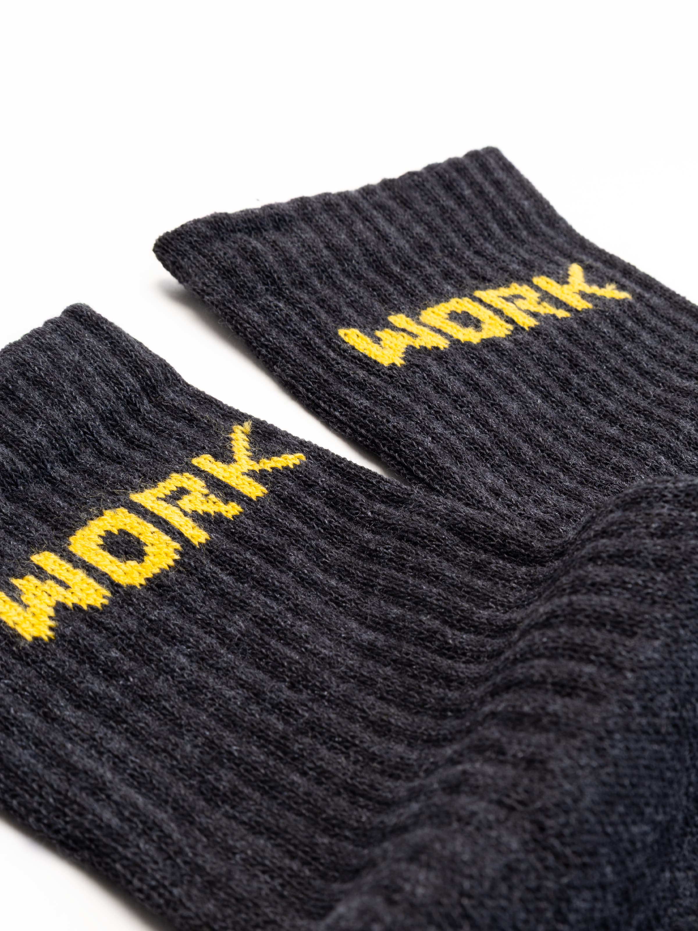 Men's Long Work Socks Reinforced Comfort – 3 Pairs - Image 4