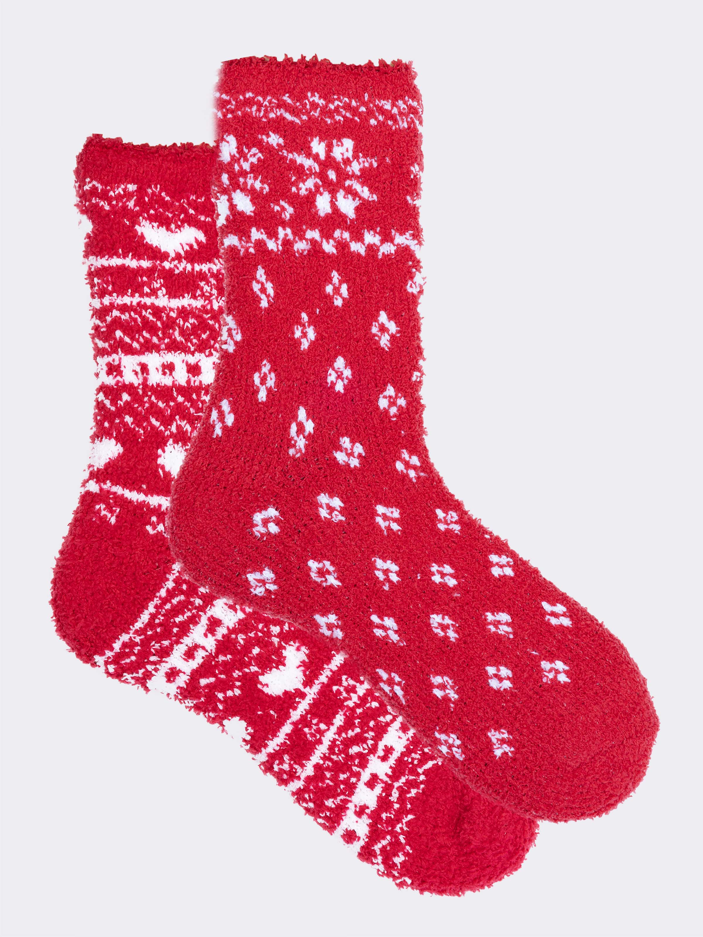 Calcetines Cortos Navideños para Mujer - Suaves y Cómodos para el Invierno - Image 1