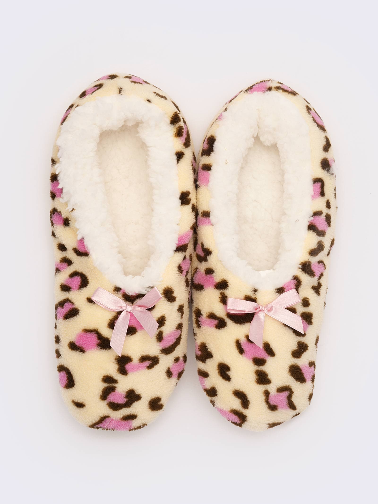 Women's Slipper Socks - Soft Home Socks with Decorative bow - Image 1