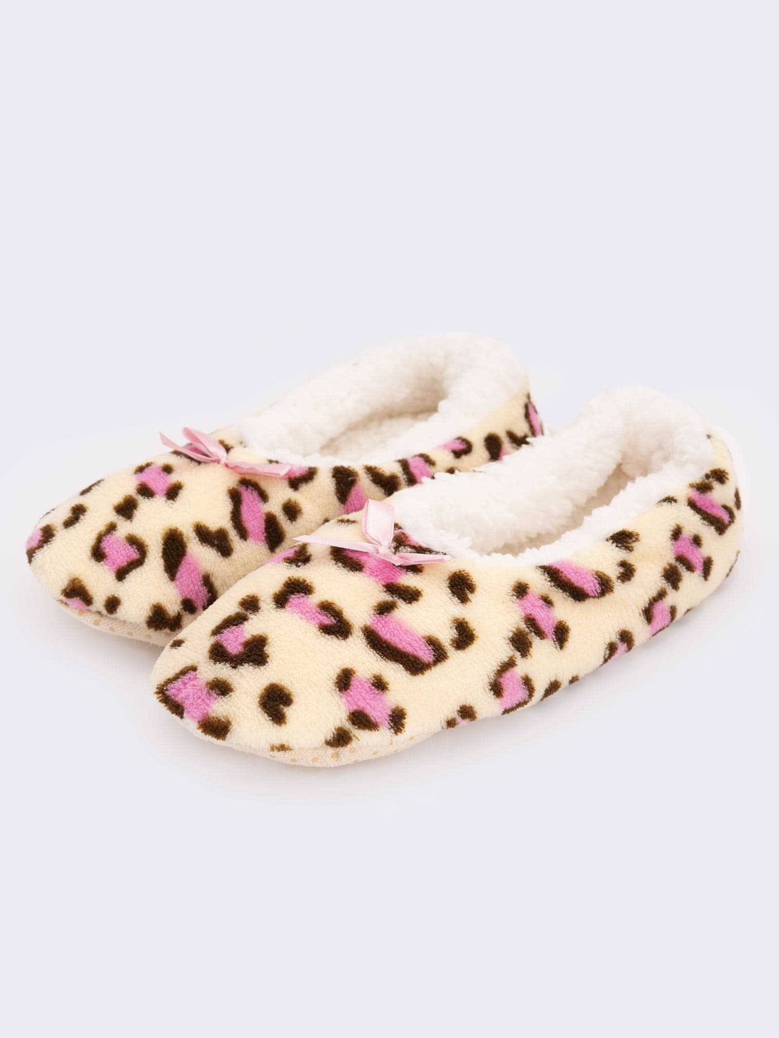 Women's Slipper Socks - Soft Home Socks with Decorative bow - Image 2