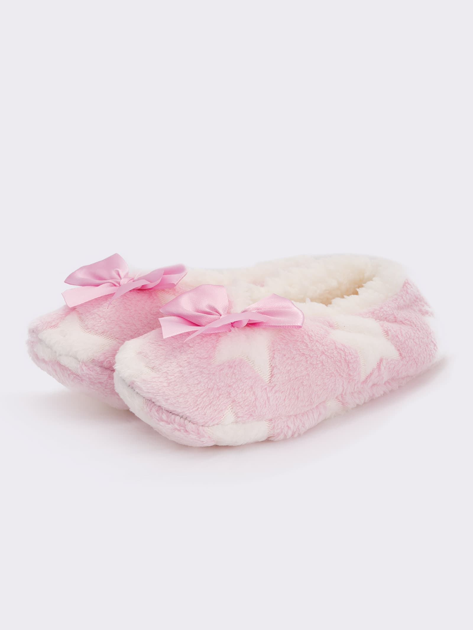 Elegante Damen Hausschuh-Socken mit Schleife - Weich und Gemütlich - Image 2