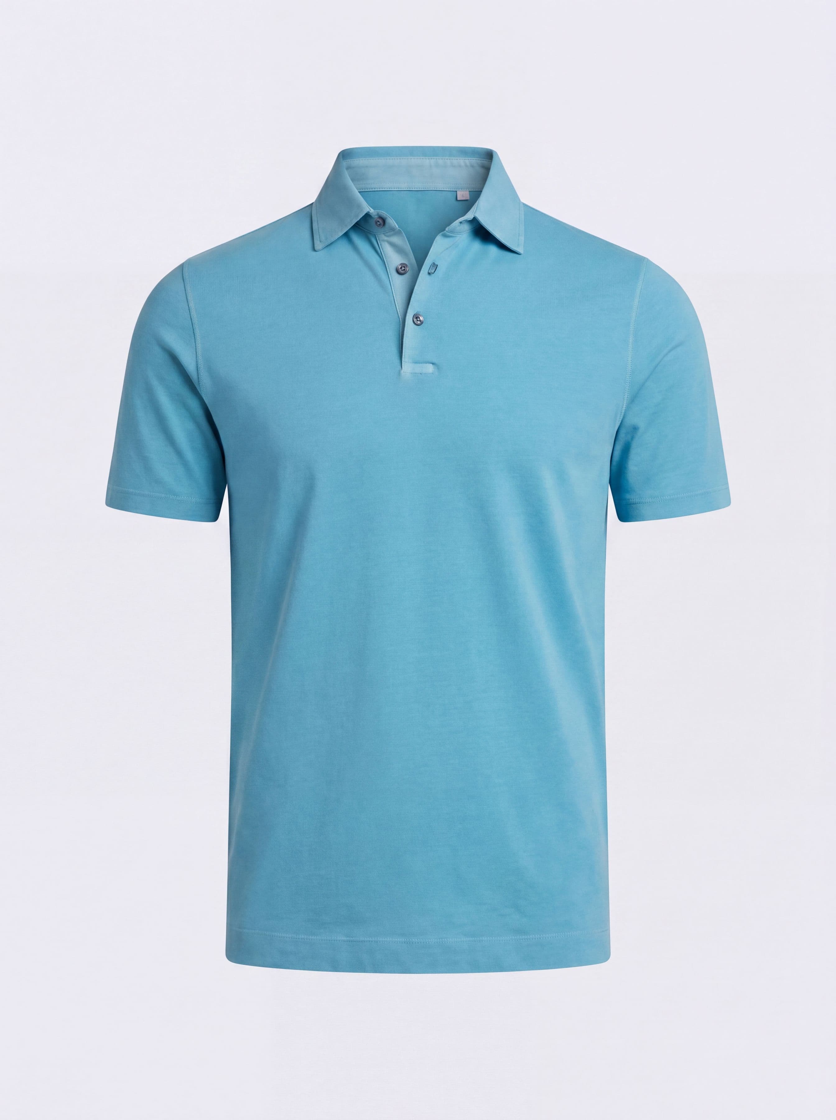 Men's Stretch Piqué Cotton Polo | 3 Buttons | Made in Italy - Image 4