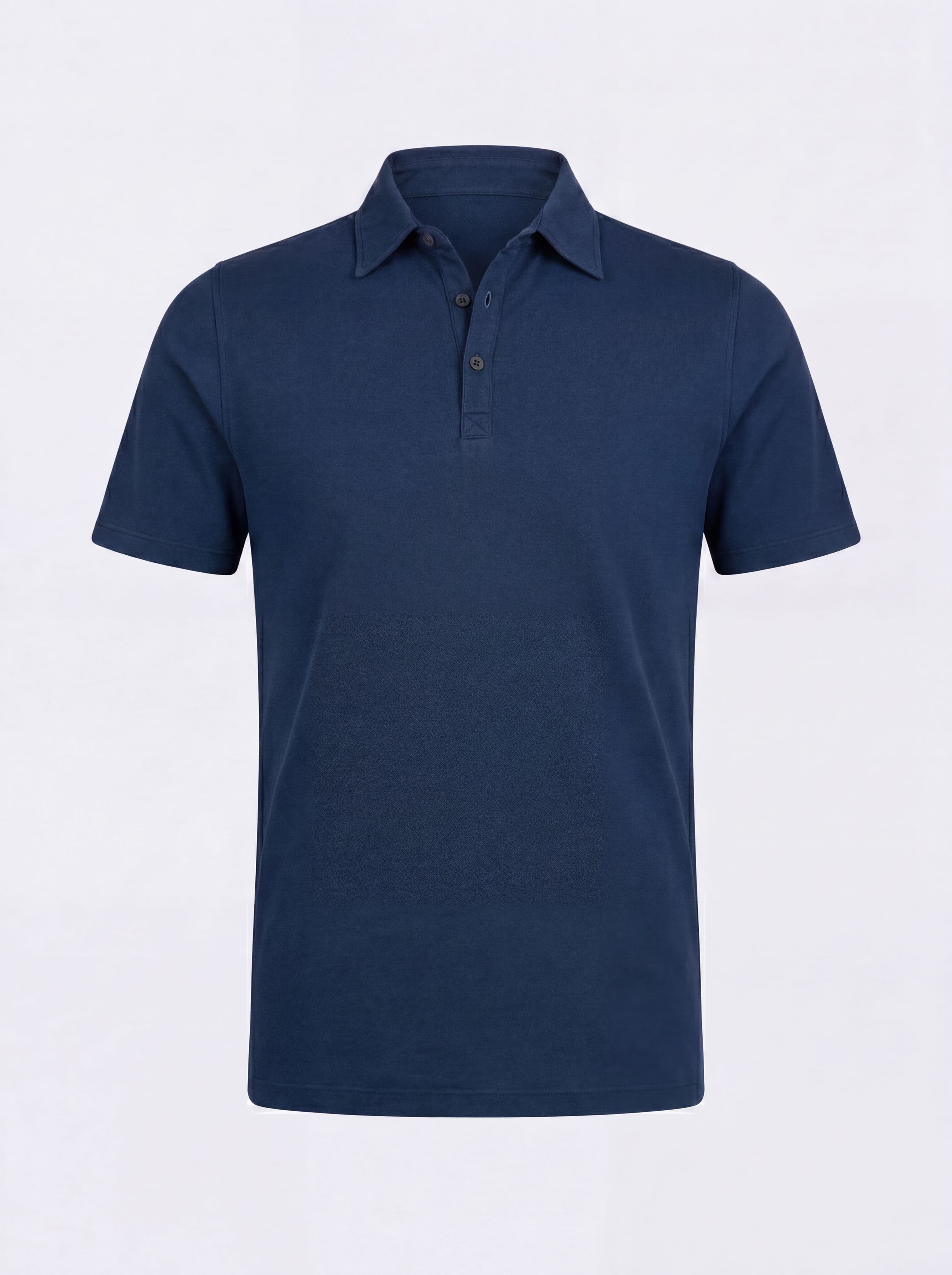 Men's Short Sleeve Piquet Stone Wash Polo Made in Italy - Image 4